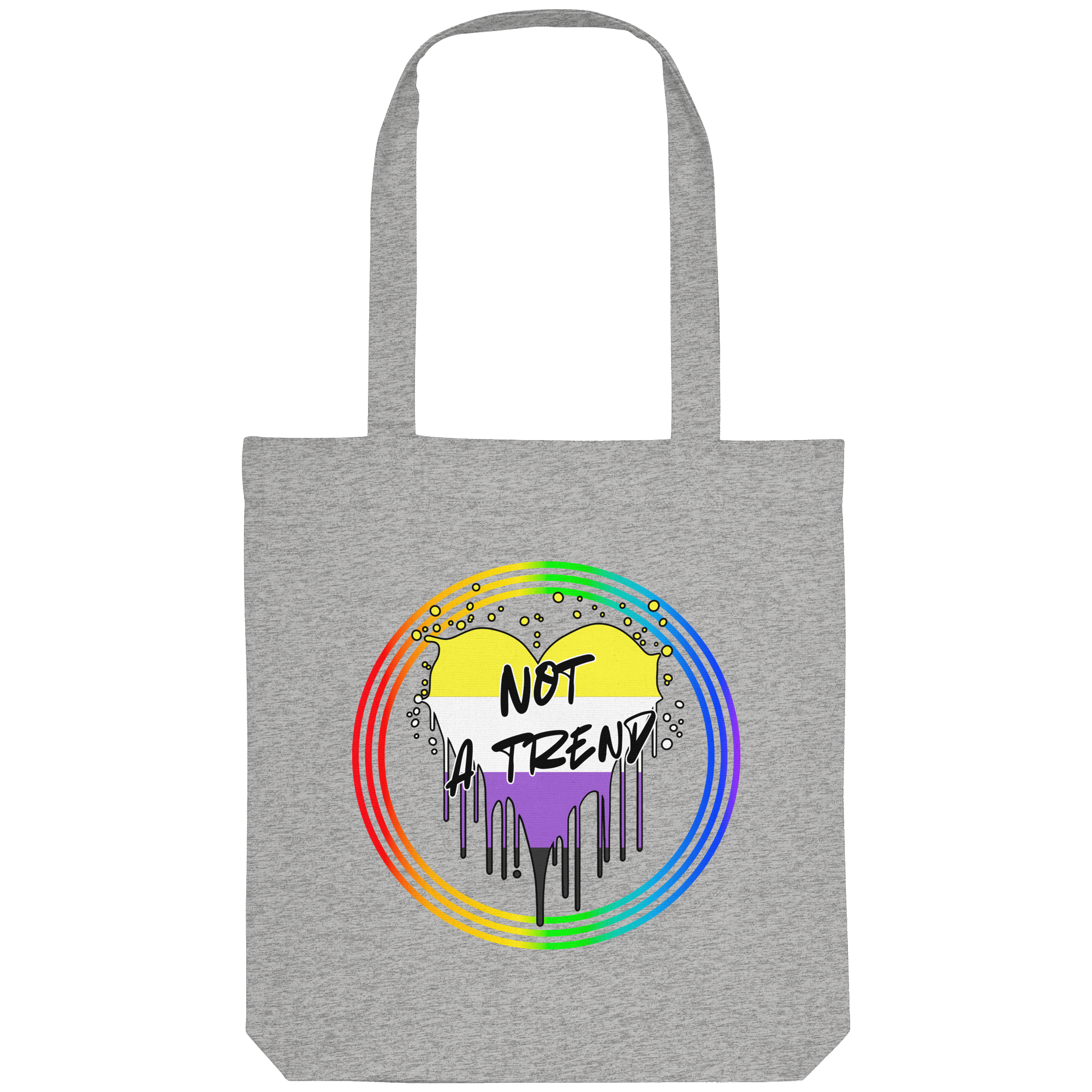 Nonbinary Not a Trend "Regenbogenkreis Edition" - Organic Tote-Bag