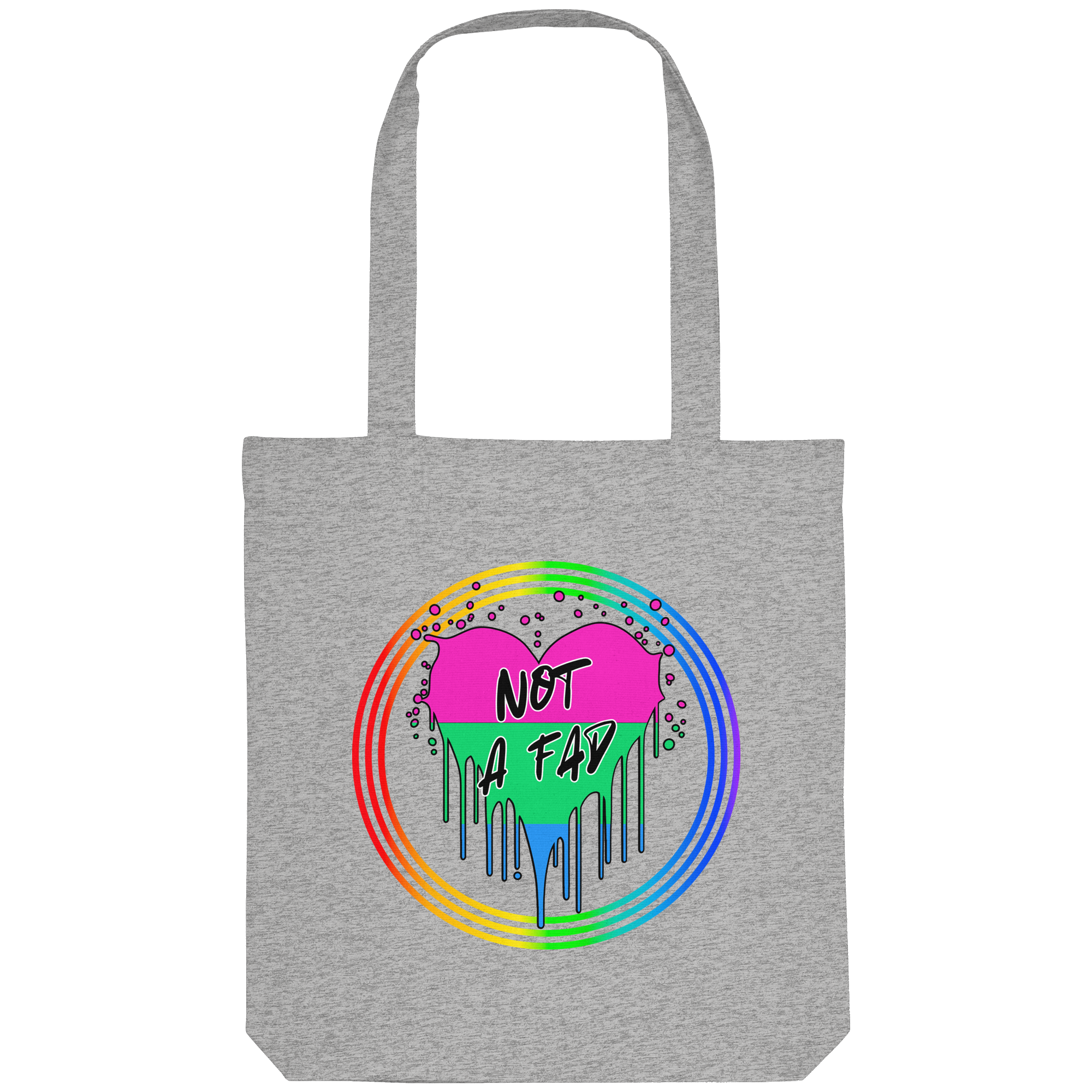 Polysexual Not a Fad "Regenbogenkreis Edition" - Organic Tote-Bag