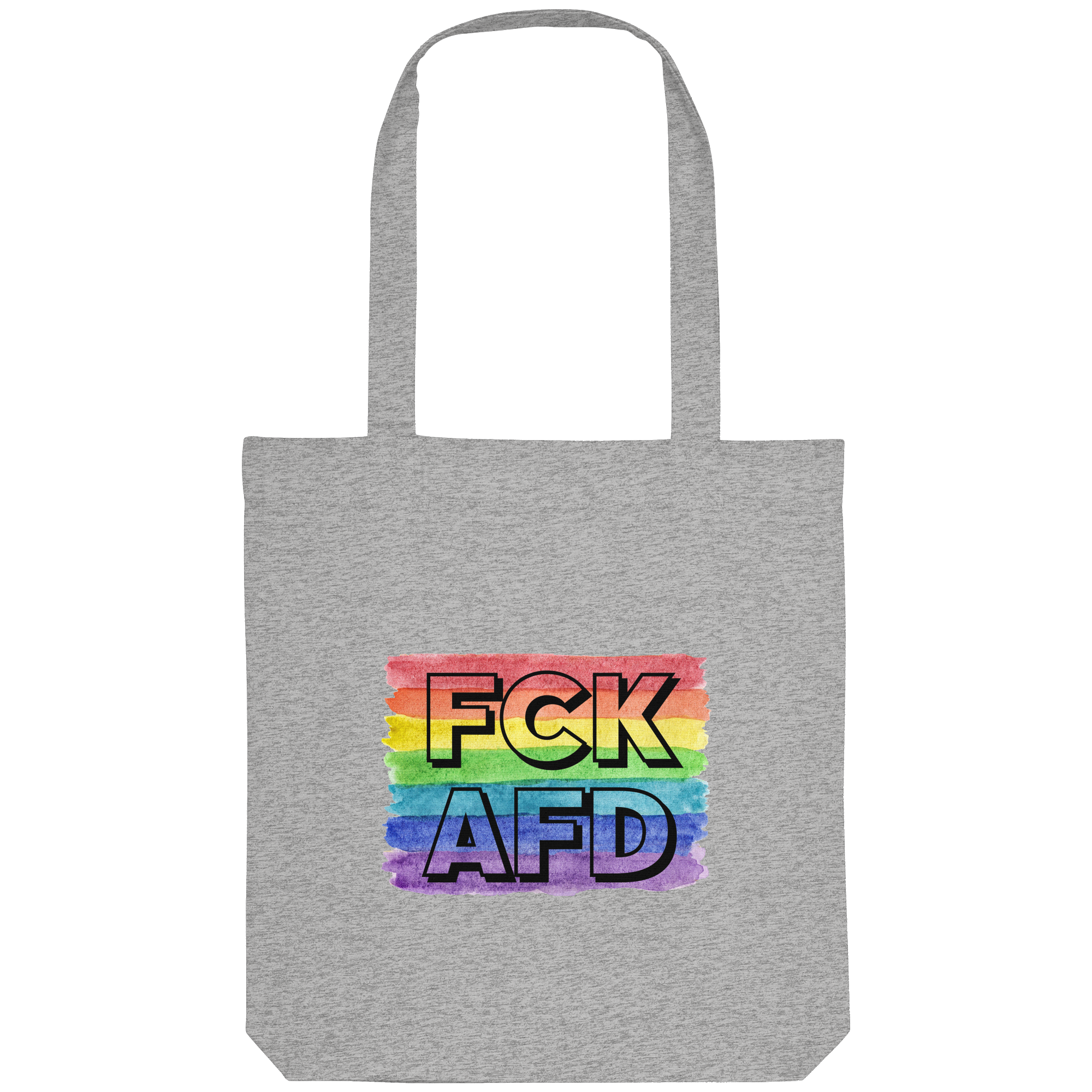 FCK AFD "Rainbow Resistance Edition" - Organic Tote-Bag