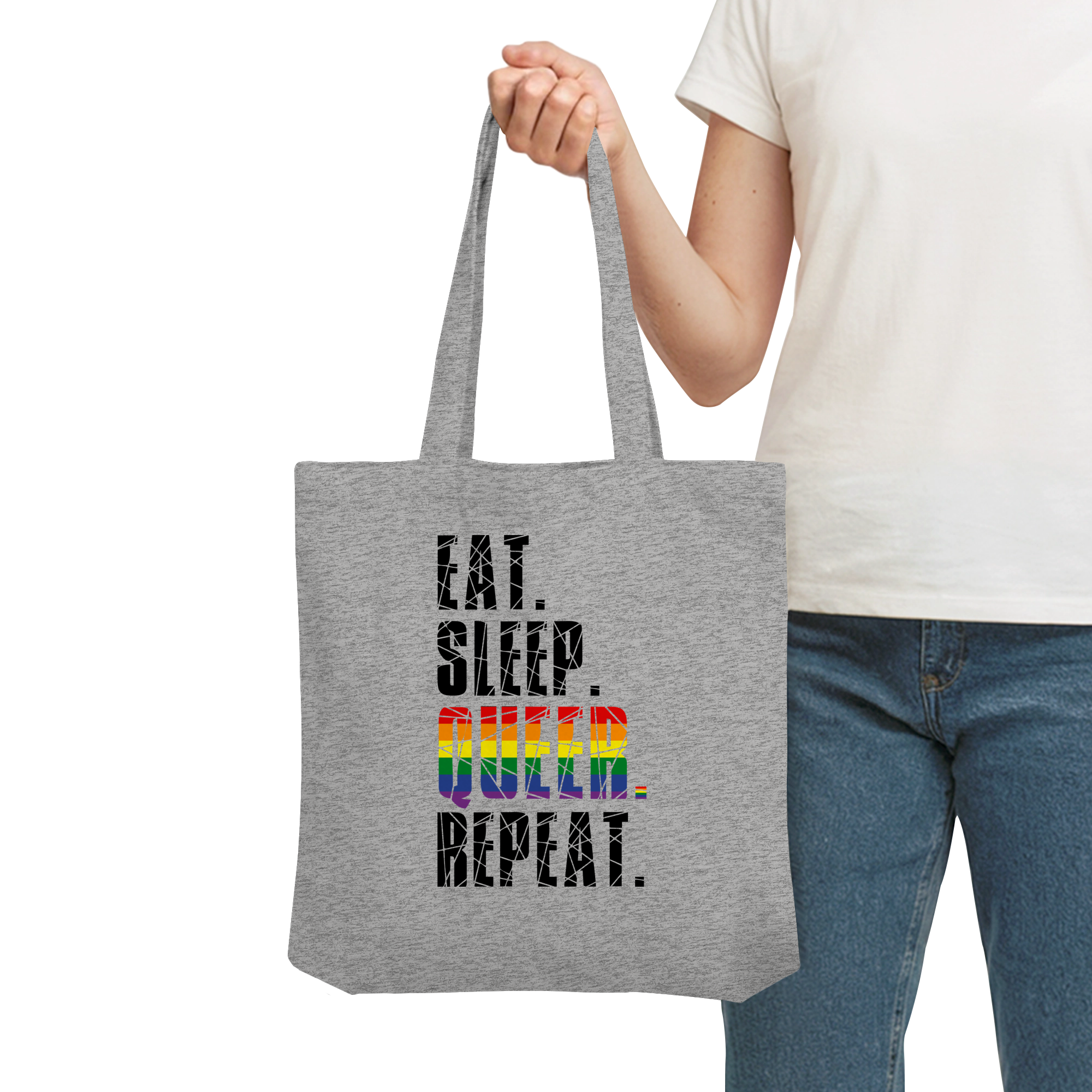 EAT. SLEEP. QUEER. REPEAT. - Organic Tote-Bag