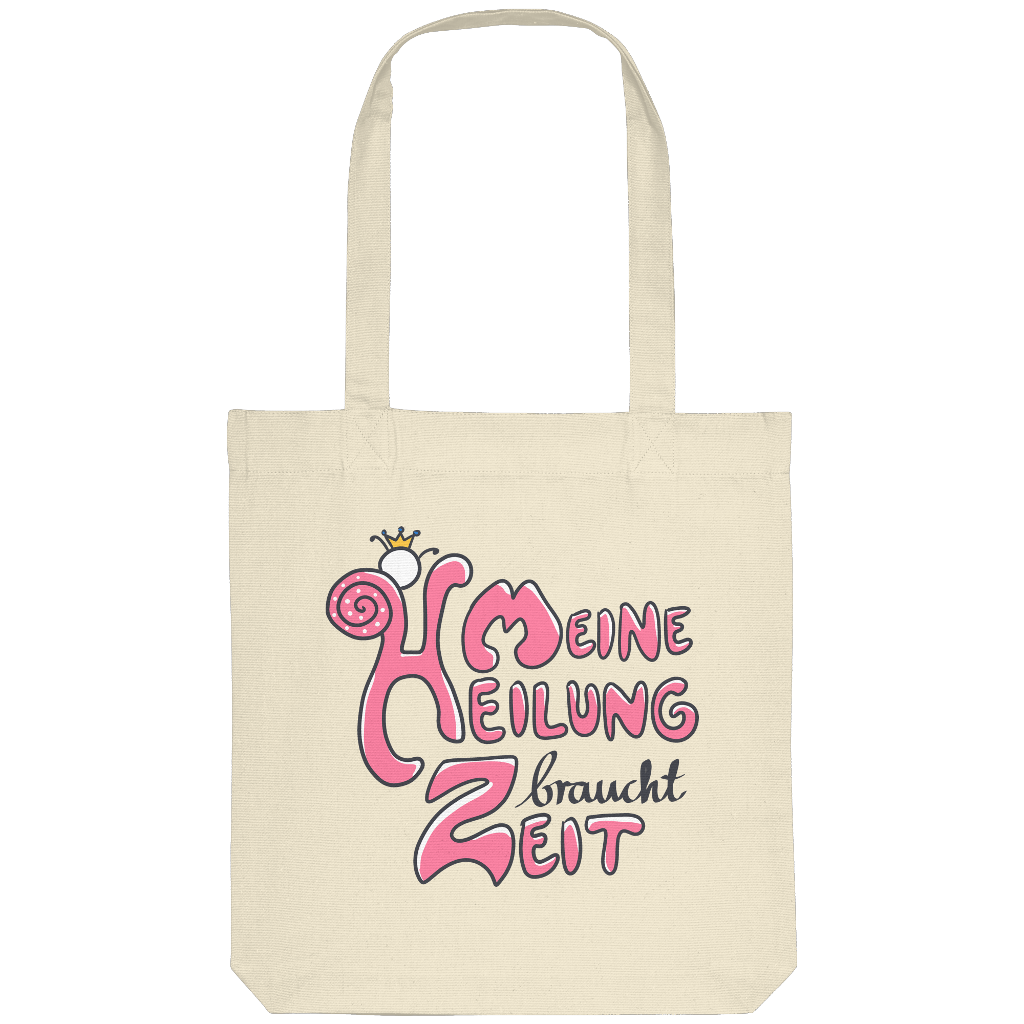 Meine Heilung braucht Zeit "Pinke Edition" - Organic Tote-Bag