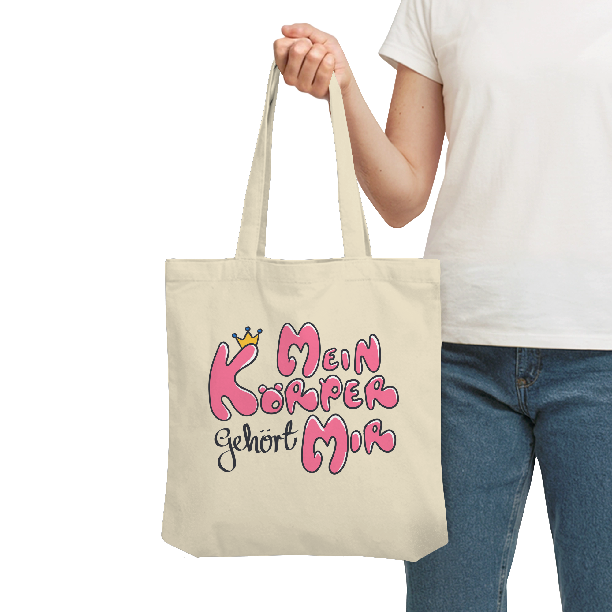 Mein Körper gehört mir "Pinke Edition" - Organic Tote-Bag