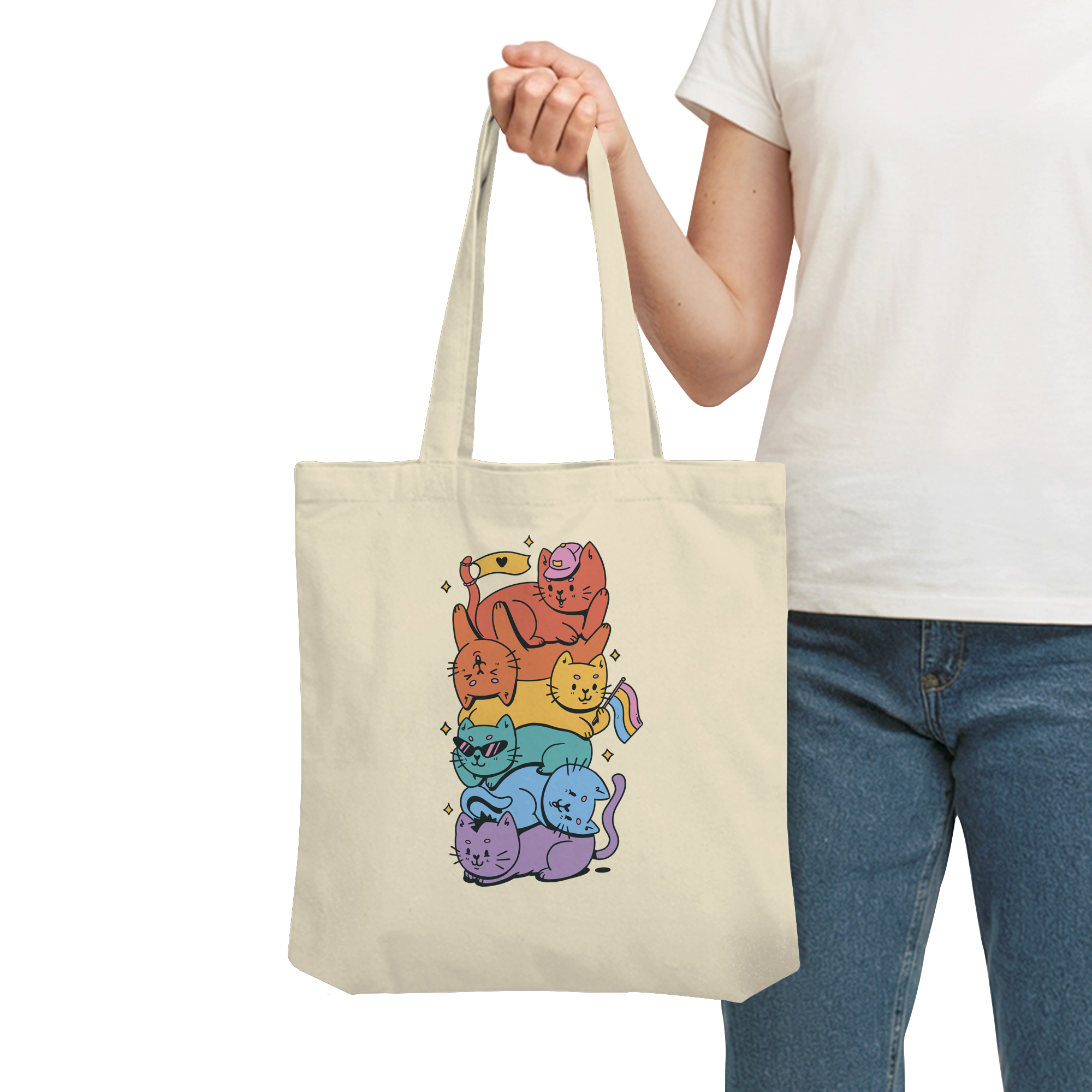 LGBTQ+ Katzen - Organic Tote-Bag