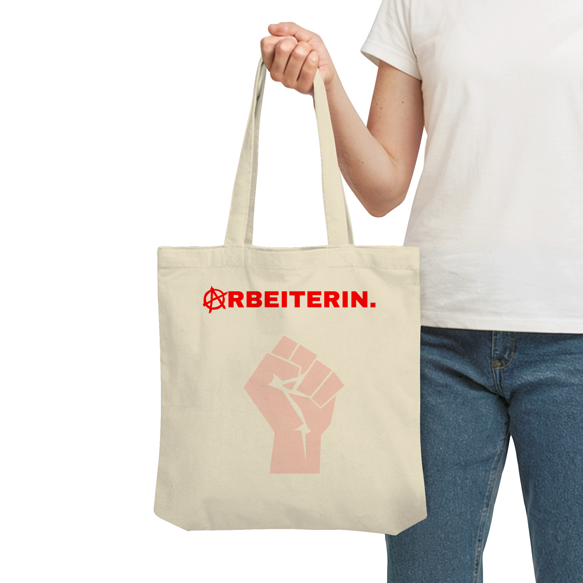 ARBEITERIN. "Solidarisch und Frei Edition" - Organic Tote-Bag