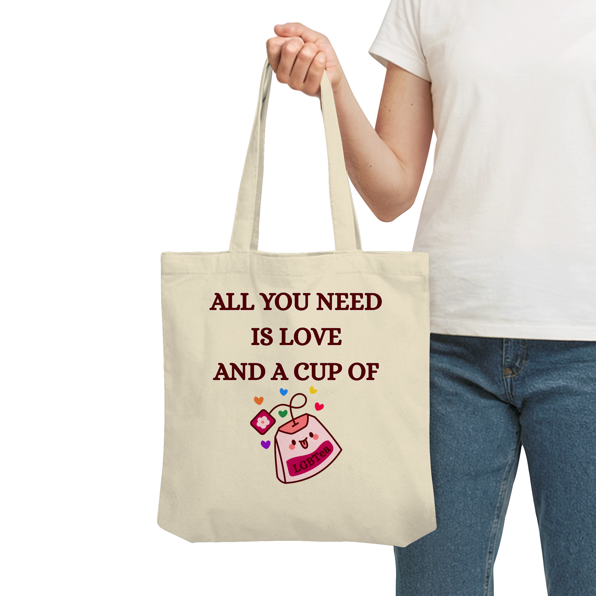 All You Need Is Love And A Cup Of lgbTEA - Organic Tote-Bag