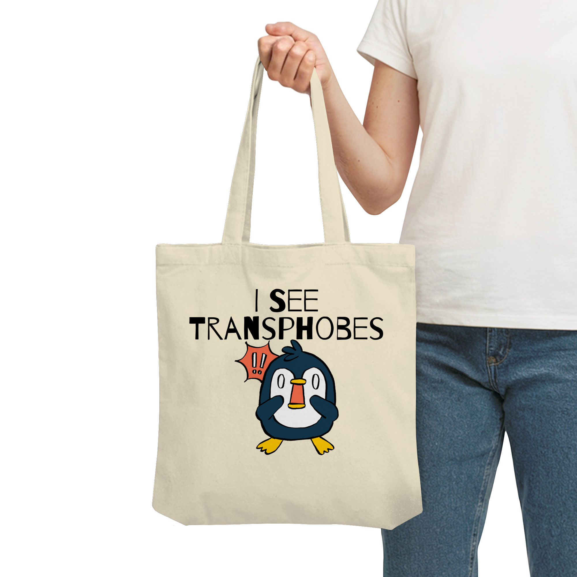 I see Transphobes - Organic Tote-Bag