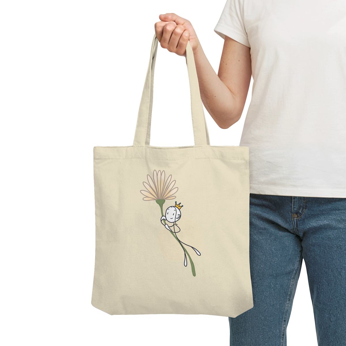 Seelenmännchen "Blumenfliegen Edition" - Organic Tote-Bag