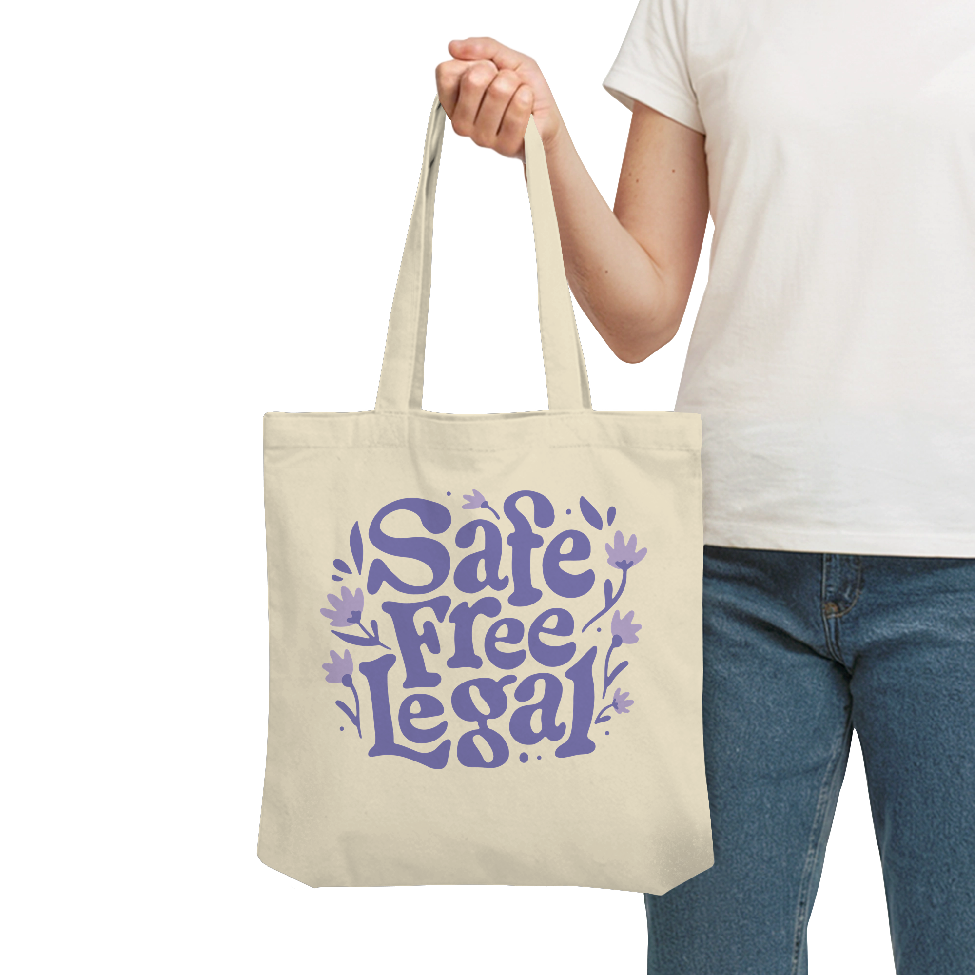 Safe Free Legal "Blumen Edition" - Organic Tote-Bag