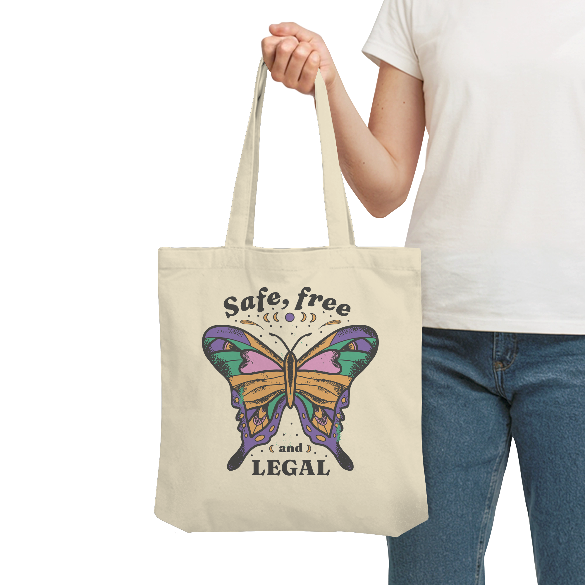 Safe Free Legal "Schmetterling Edition" - Organic Tote-Bag