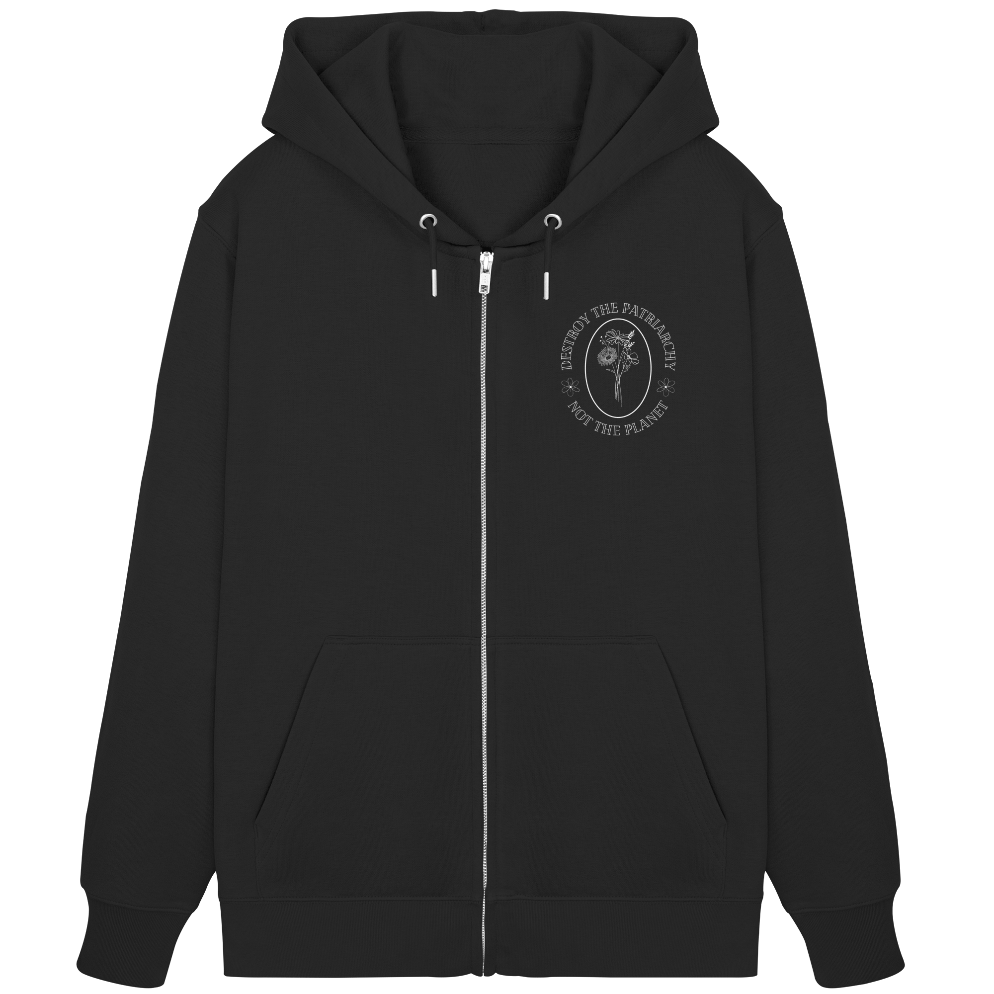 Destroy the Patriarchy Not the Planet - Organic Zipper