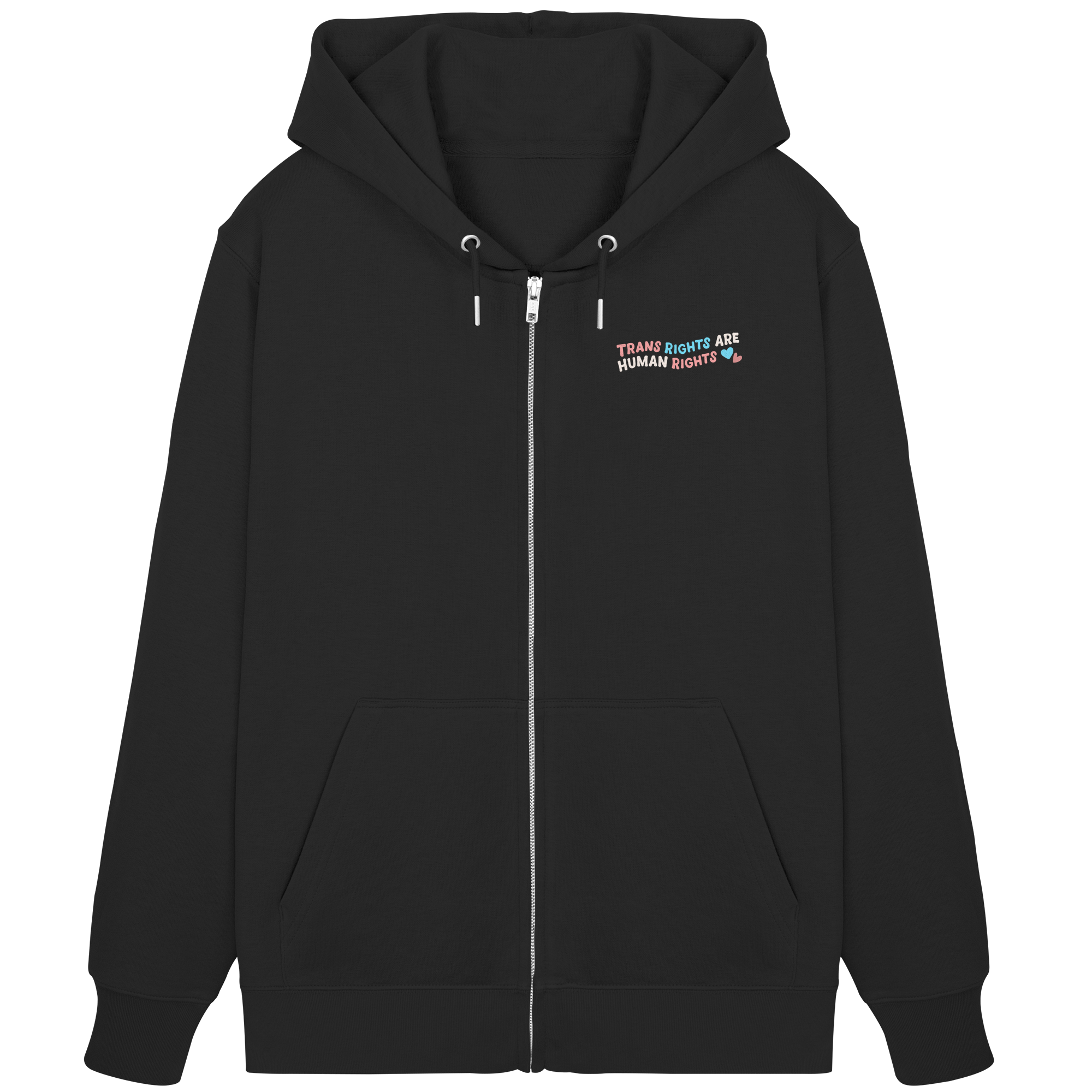 Trans Rights are Human Rights "Pastel Power Edition" - Organic Zipper