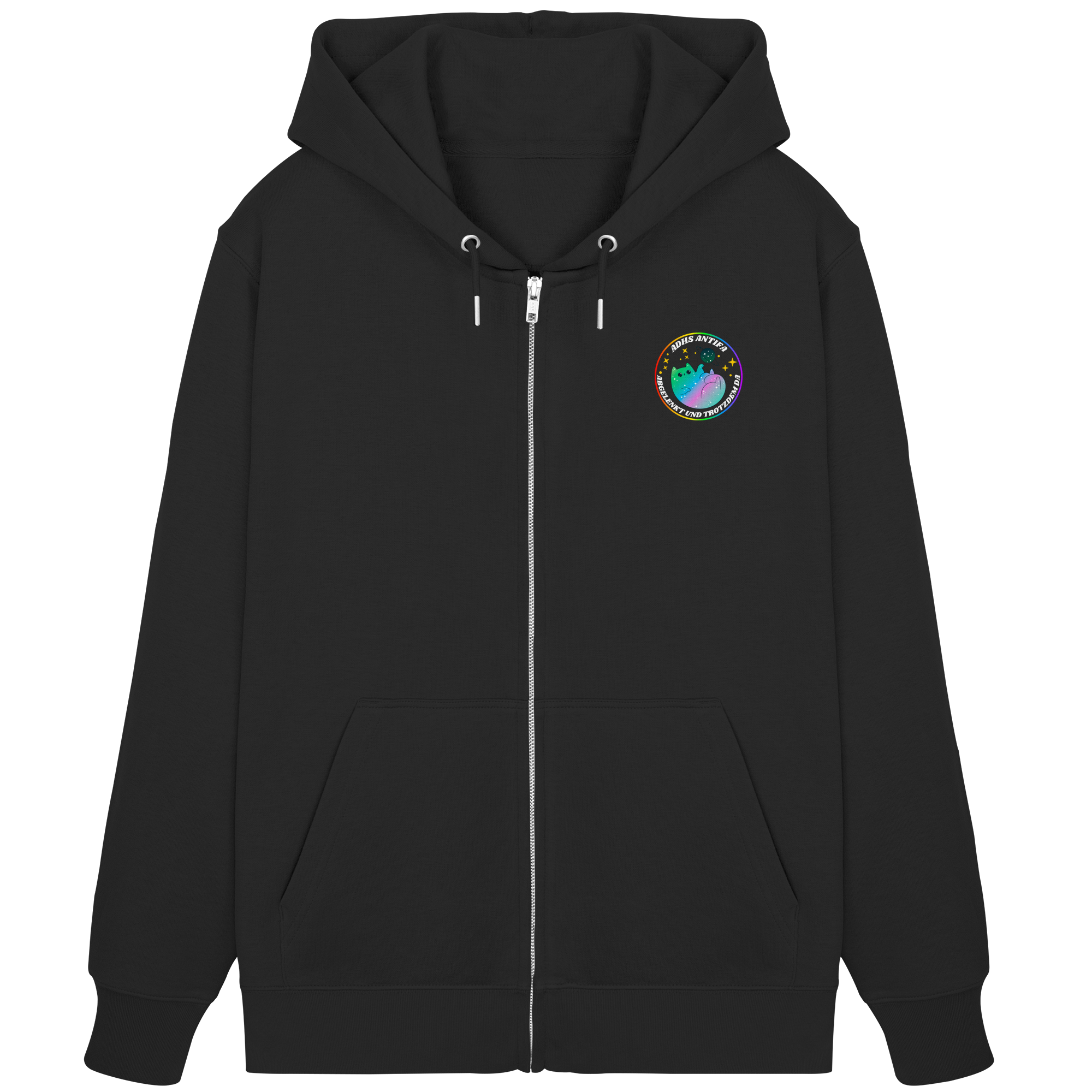 ADHS Antifa: Abgelenkt und trotzdem da "Space Cat Edition" - Organic Zipper