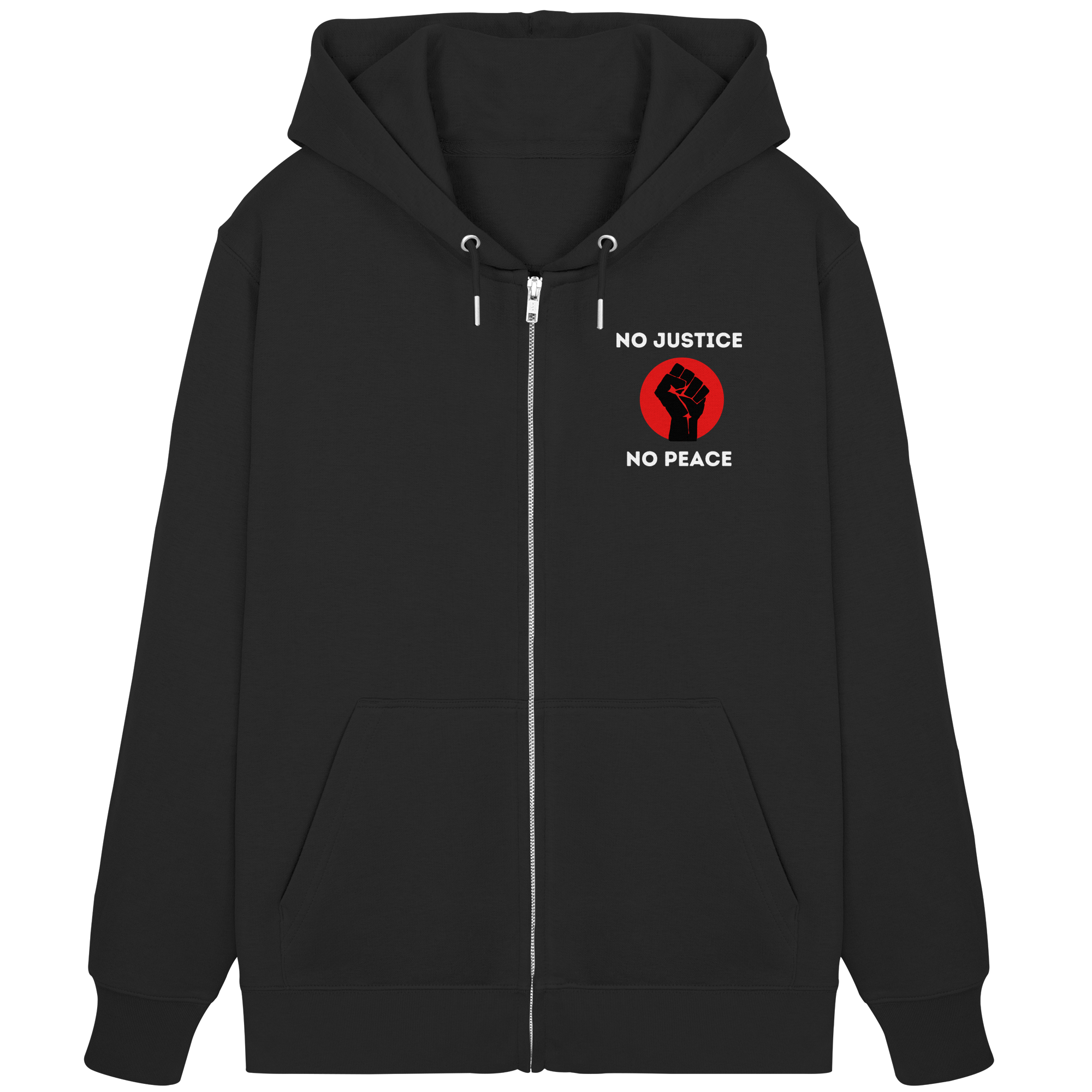 No Justice No Peace "Raised Fist Edition" - Organic Zipper