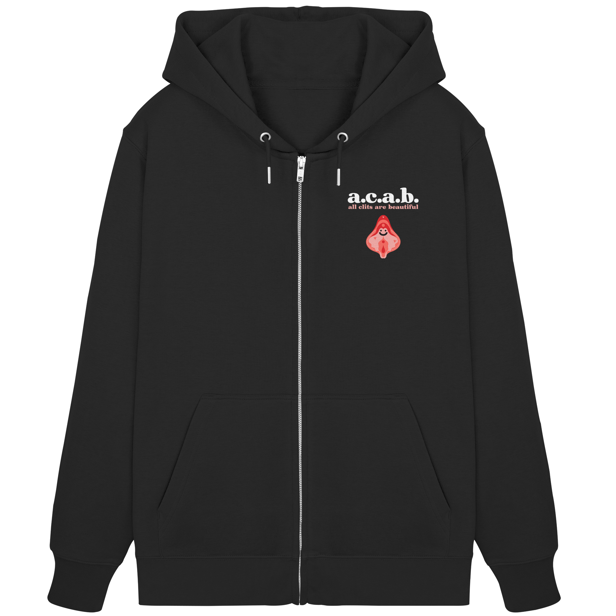 A.C.A.B. All Clits are Beautiful - Organic Zipper
