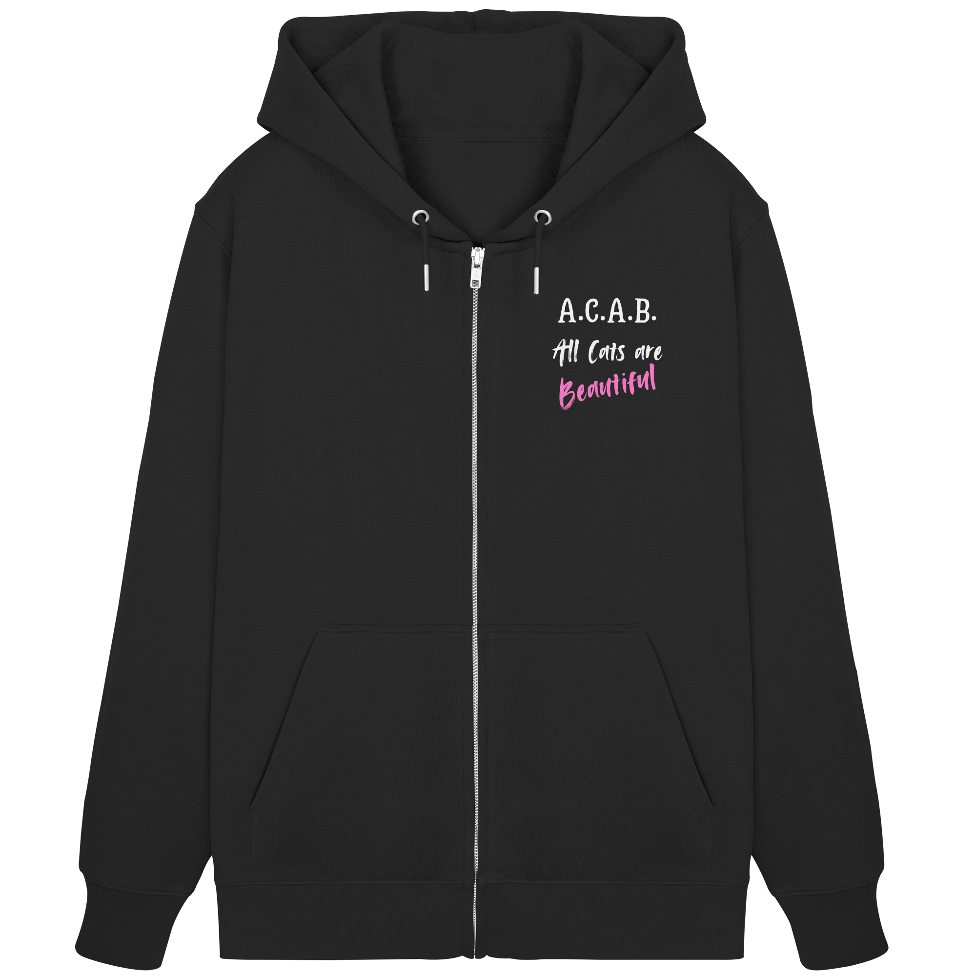 A.C.A.B. All Cats are Beautiful - Organic Zipper