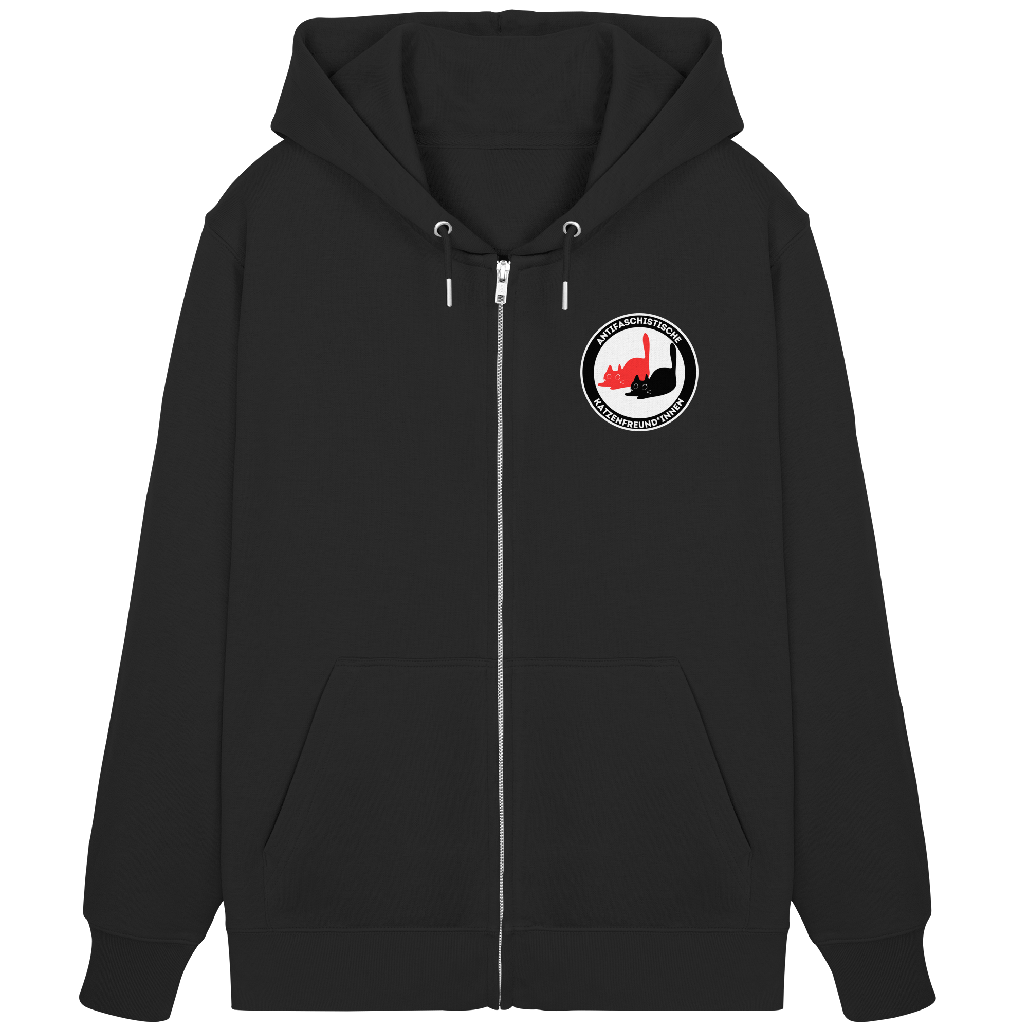 Antifaschistische Katzenfreund*innen - Organic Zipper