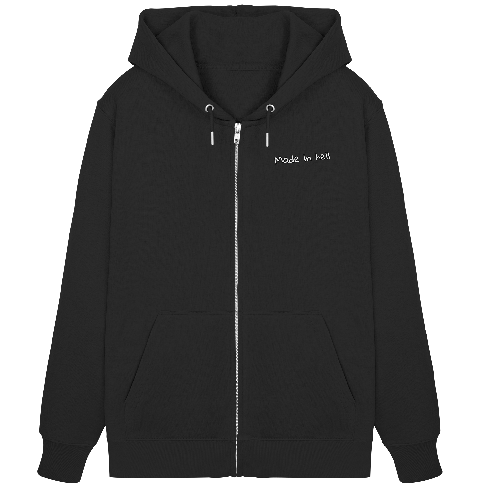made in hell "Regenbogen Flammen Edition" Backprint - Organic Zipper