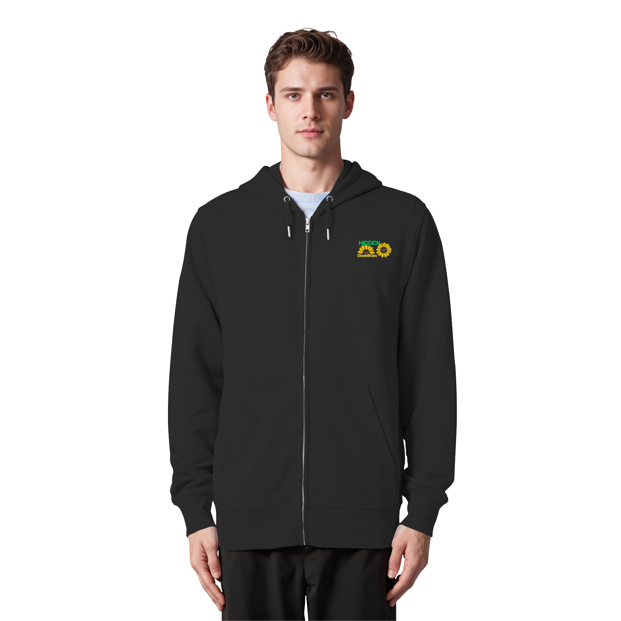 Hidden Disabilities "Sunflower Smile Edition" - Organic Zipper