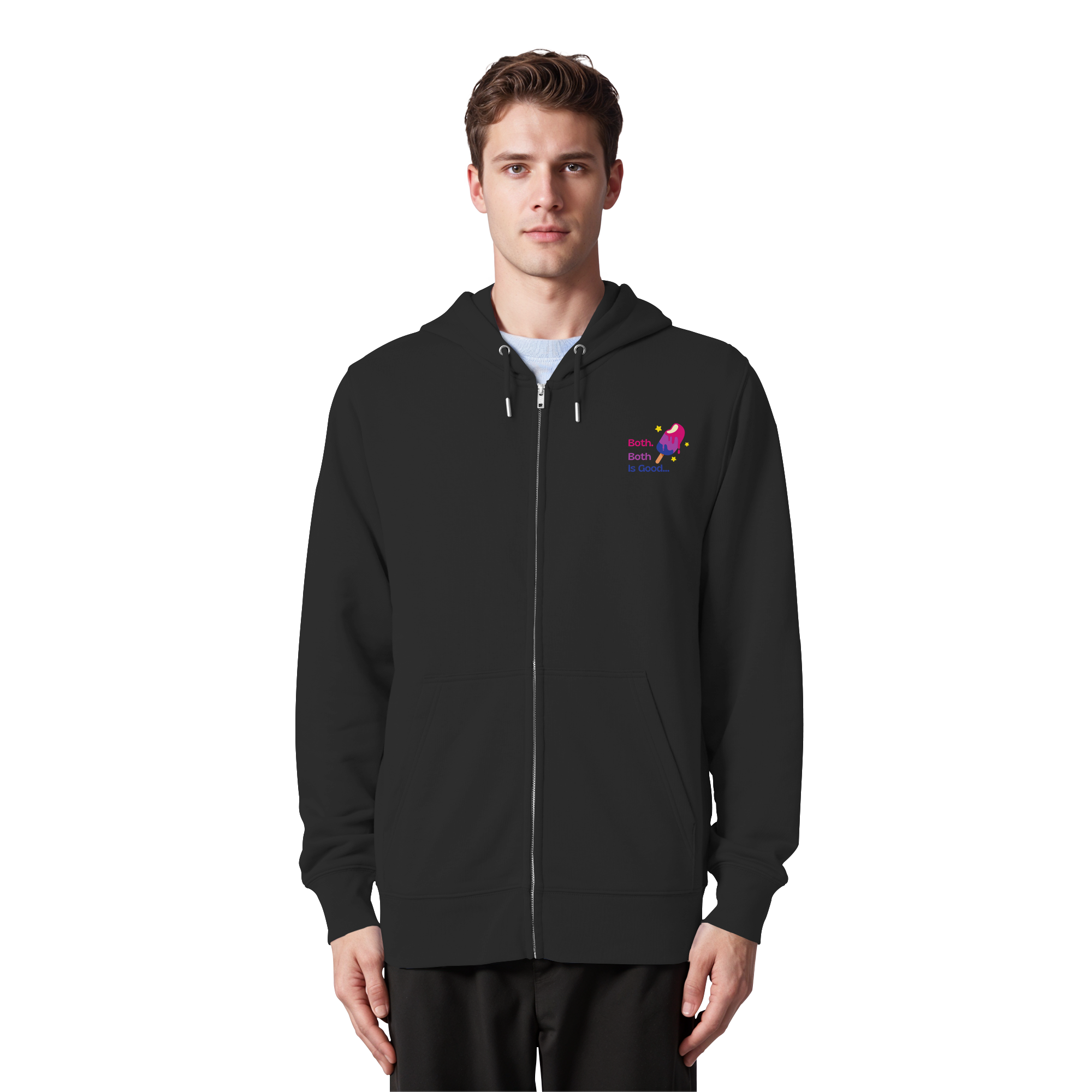 Bi Pride: Both is Good - Organic Zipper