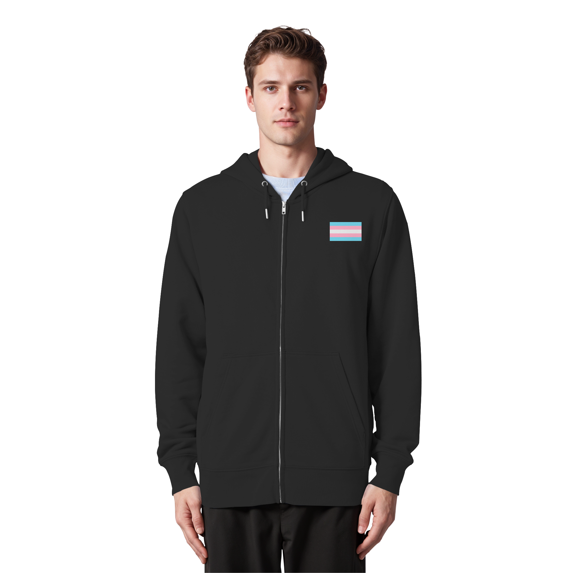 Trans Pride Flag - Organic Zipper