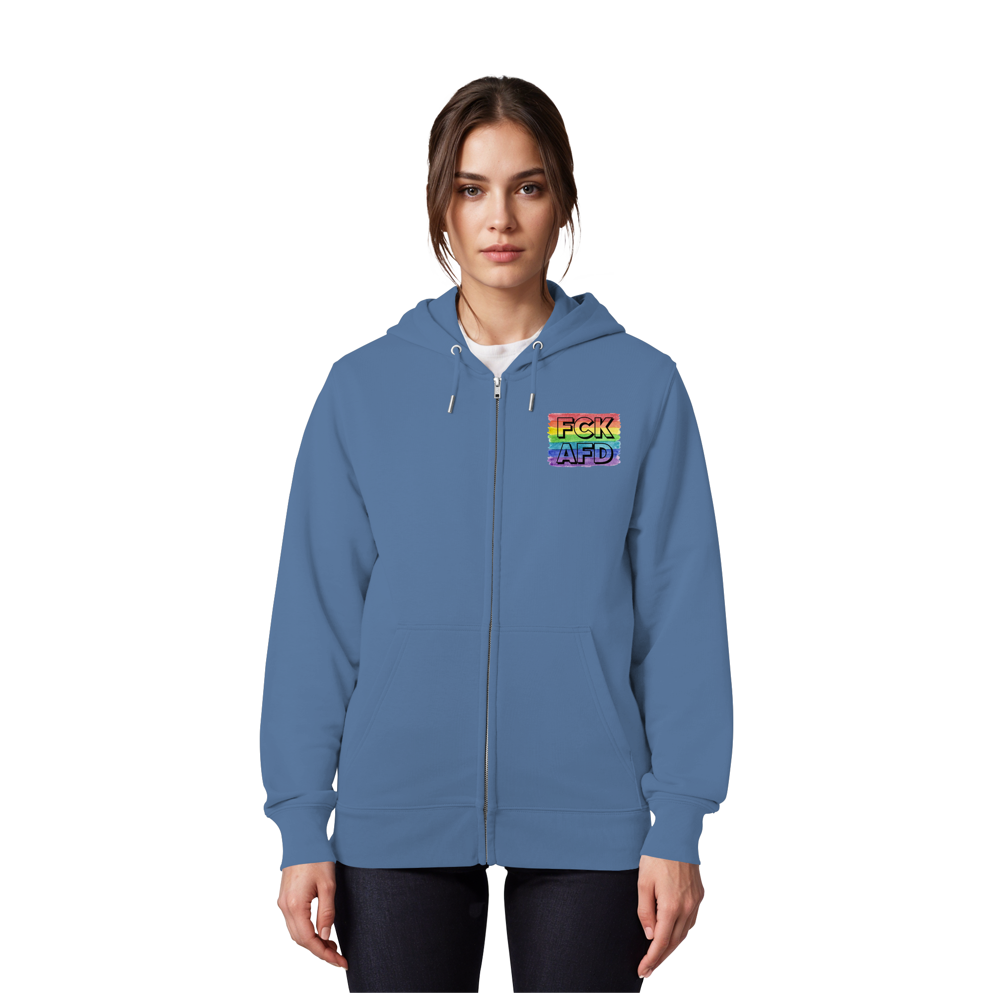 FCK AFD "Rainbow Resistance Edition" - Organic Zipper