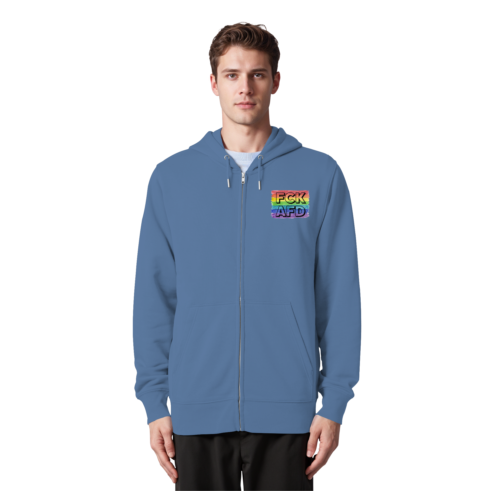 FCK AFD "Rainbow Resistance Edition" - Organic Zipper