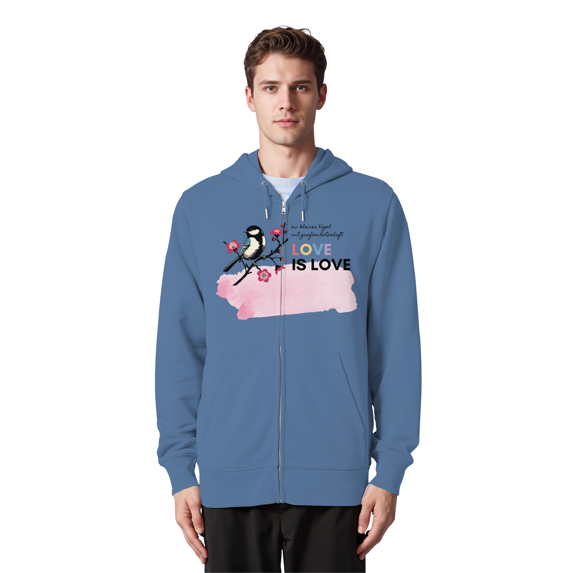 Kleine Flügel, große Botschaft - Organic Zipper