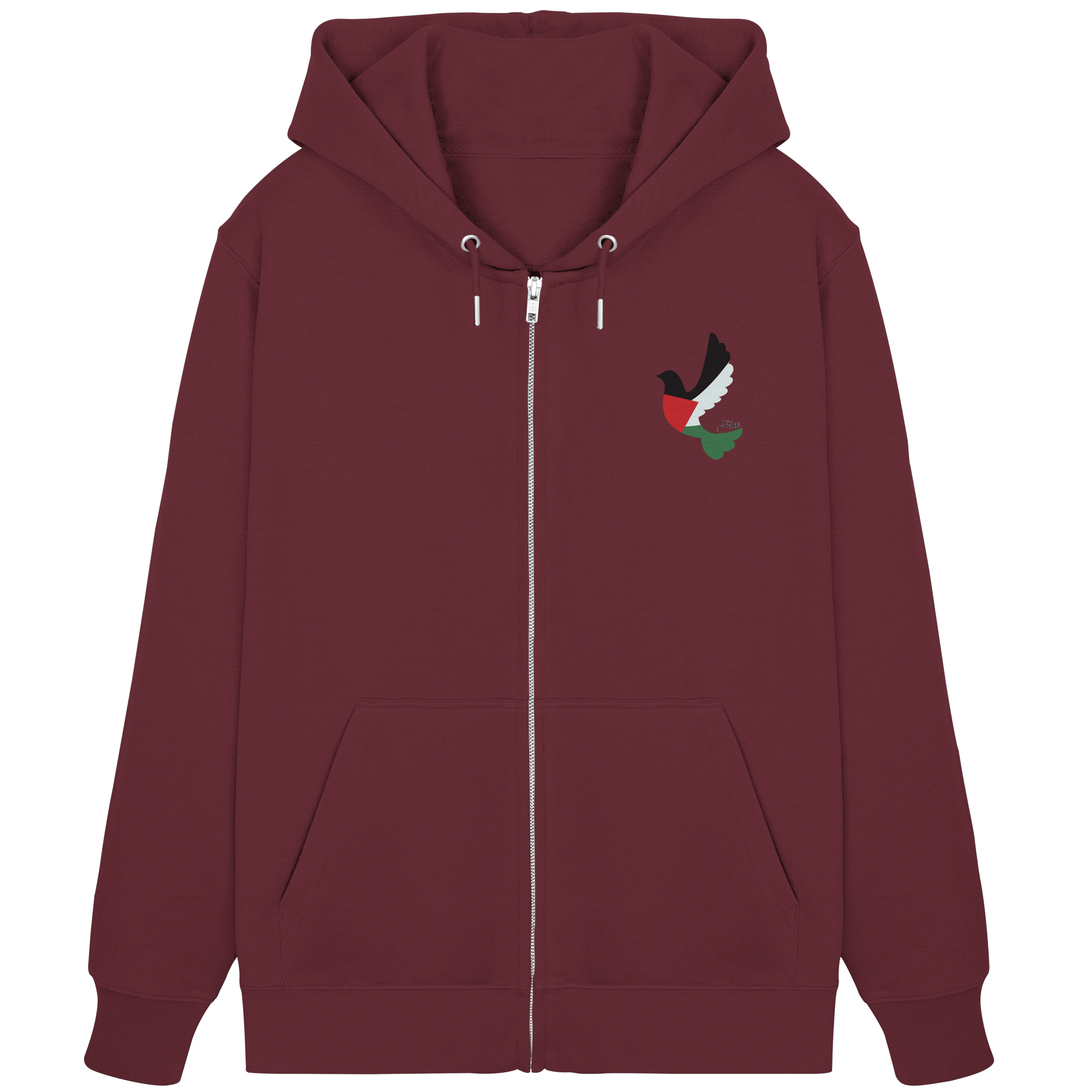 Free Palestine "Unbroken Wings Edition" - Organic Zipper