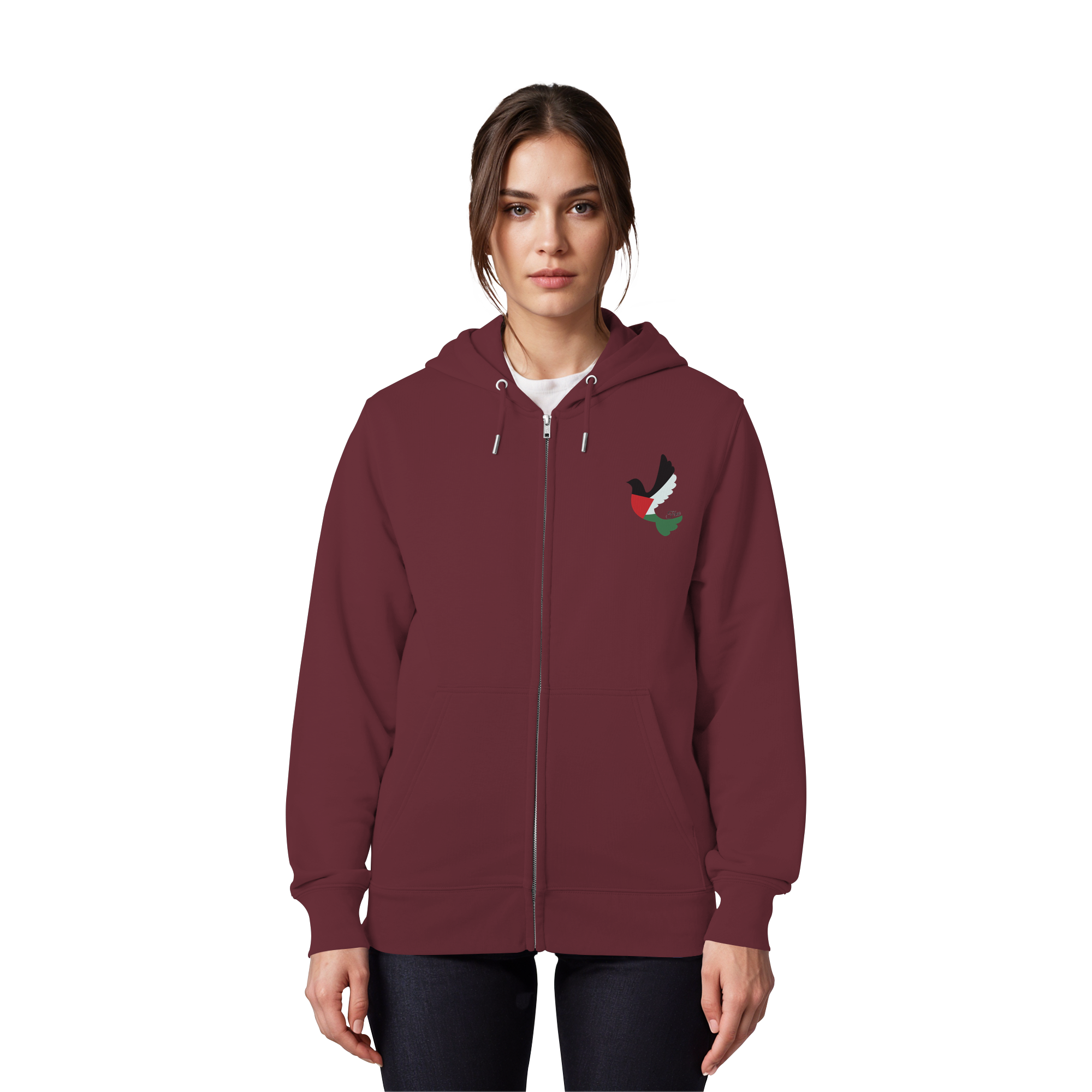 Free Palestine "Unbroken Wings Edition" - Organic Zipper