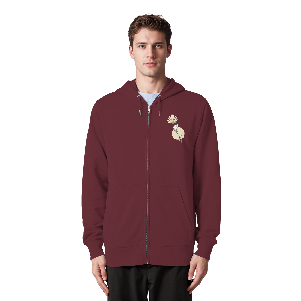 Seelenmännchen "Blumenfliegen Edition" (dunkel) - Organic Zipper