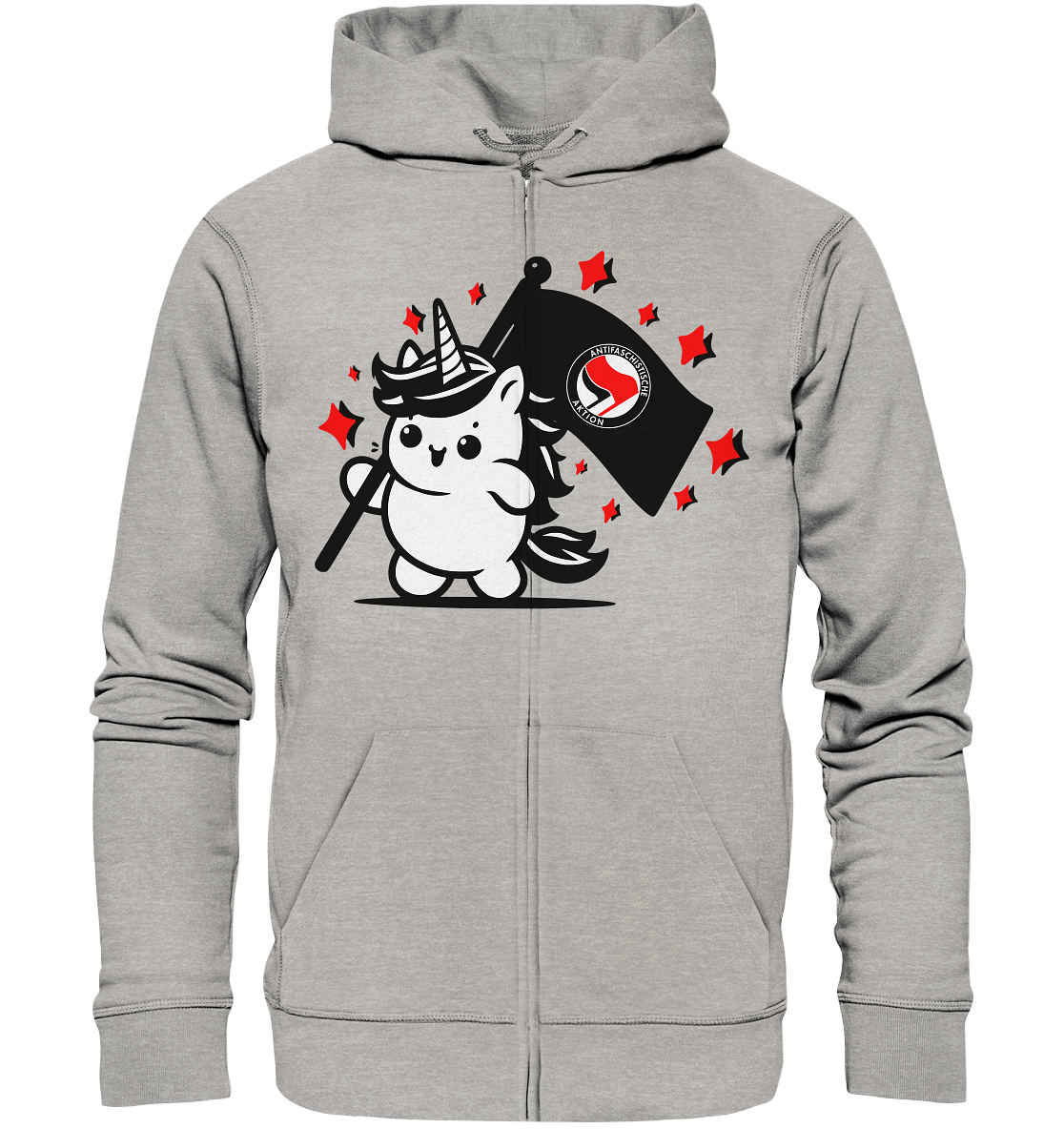 Einhorn Antifa - Organic Zipper