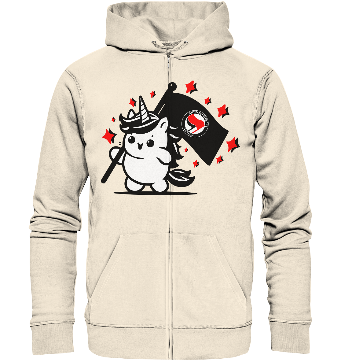 Einhorn Antifa - Organic Zipper