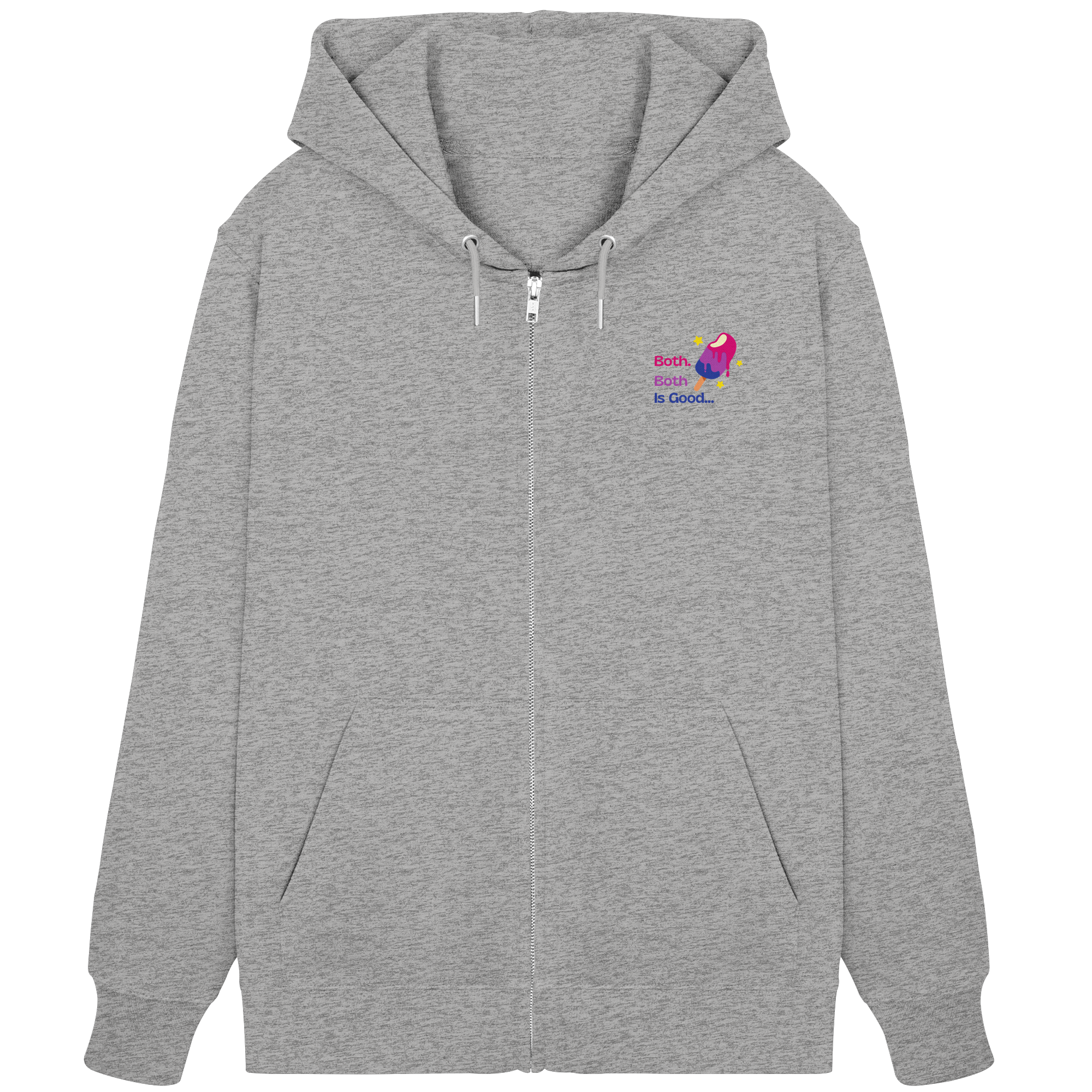 Bi Pride: Both is Good - Organic Zipper