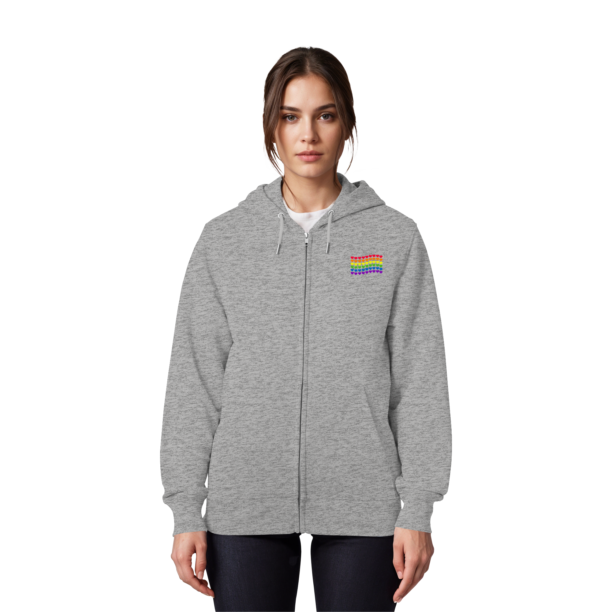 Herzenflagge - Organic Zipper