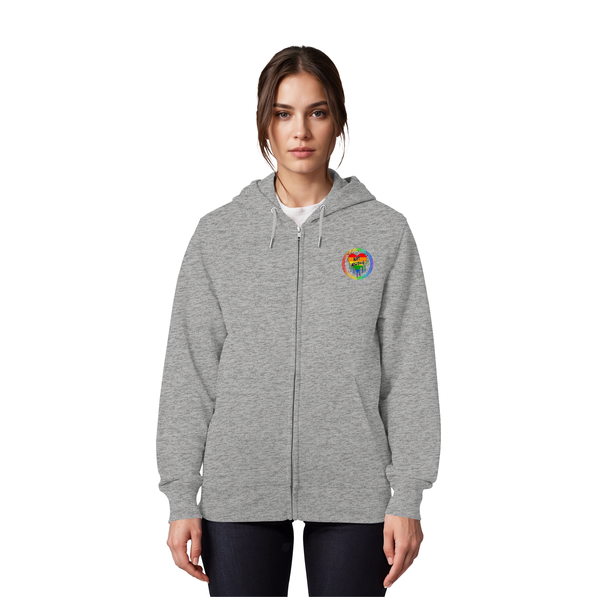 Queer Not Wrong "Regenbogenkreis Edition" - Organic Zipper