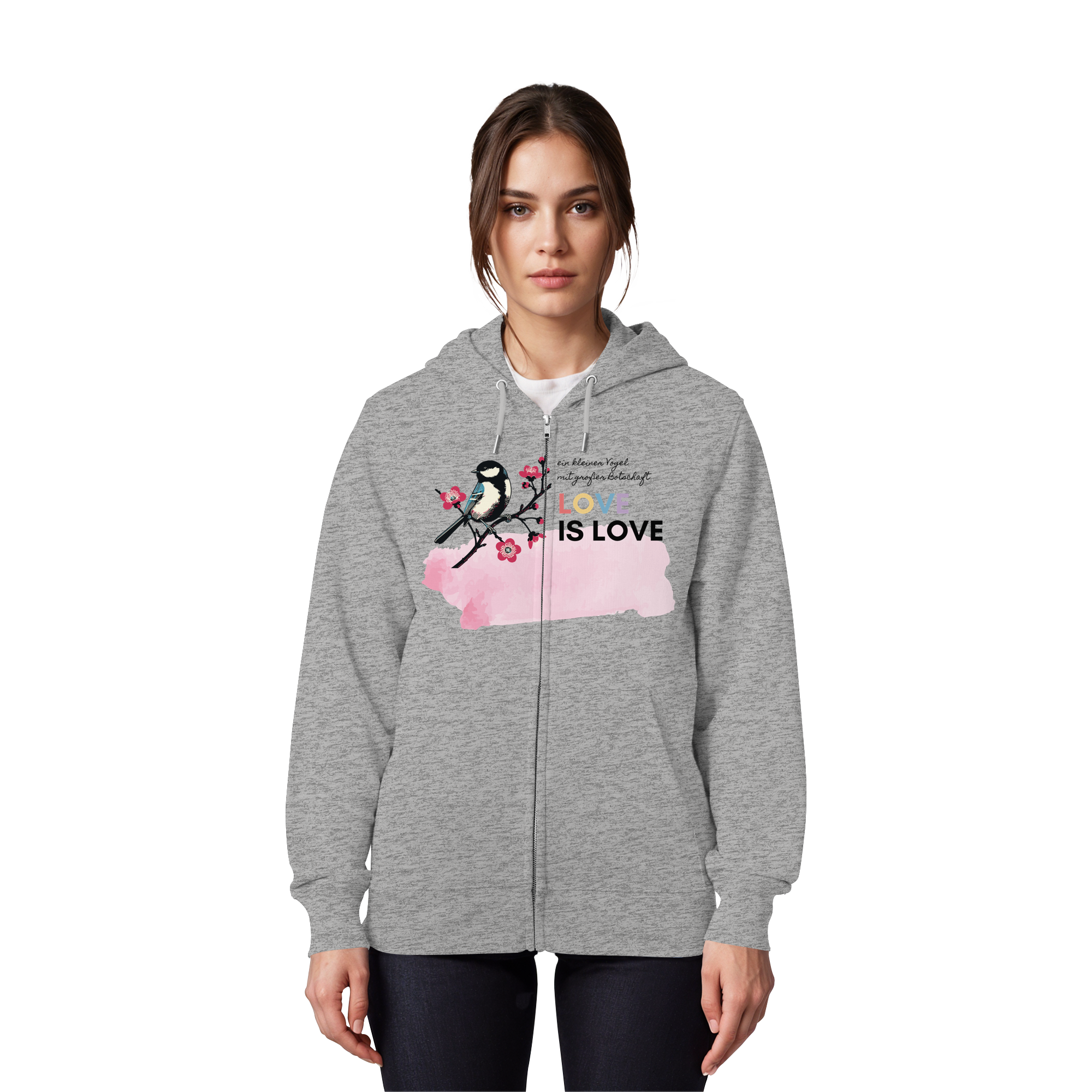 Kleine Flügel, große Botschaft - Organic Zipper