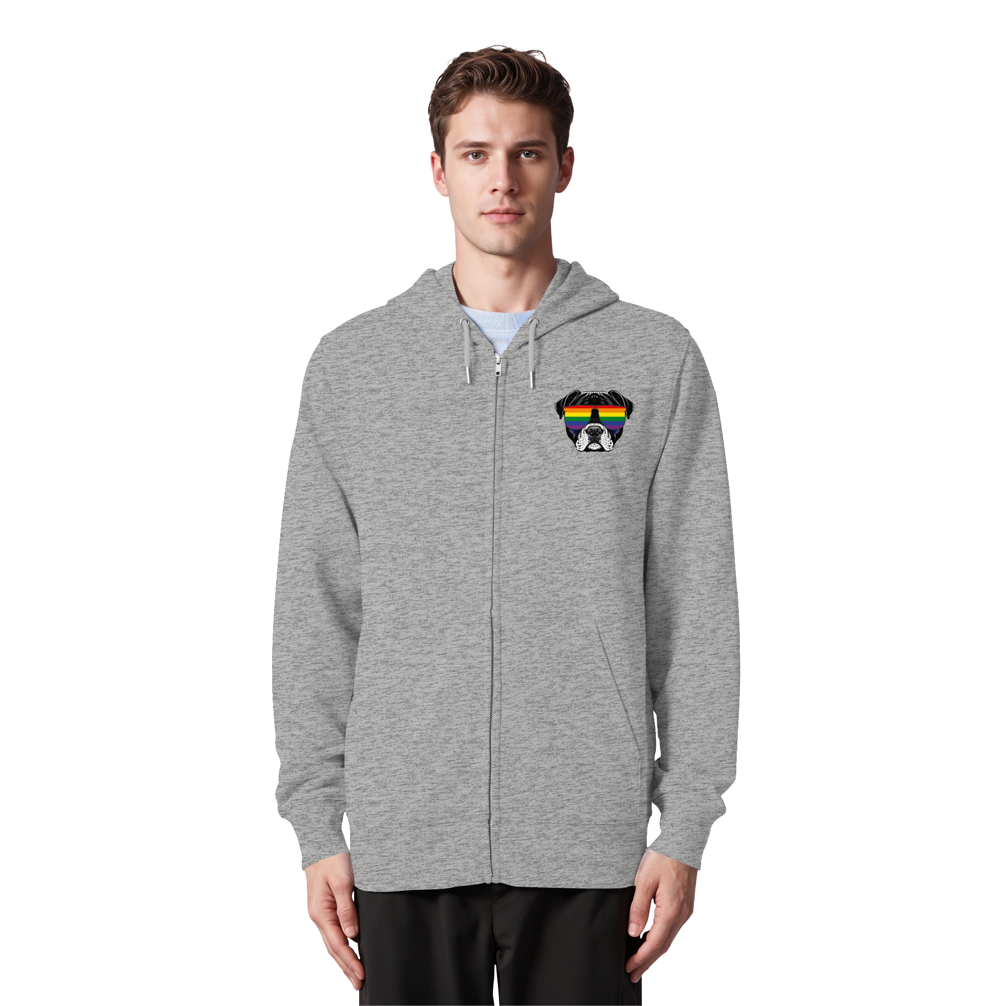 Regenbogen Doggo - Organic Zipper