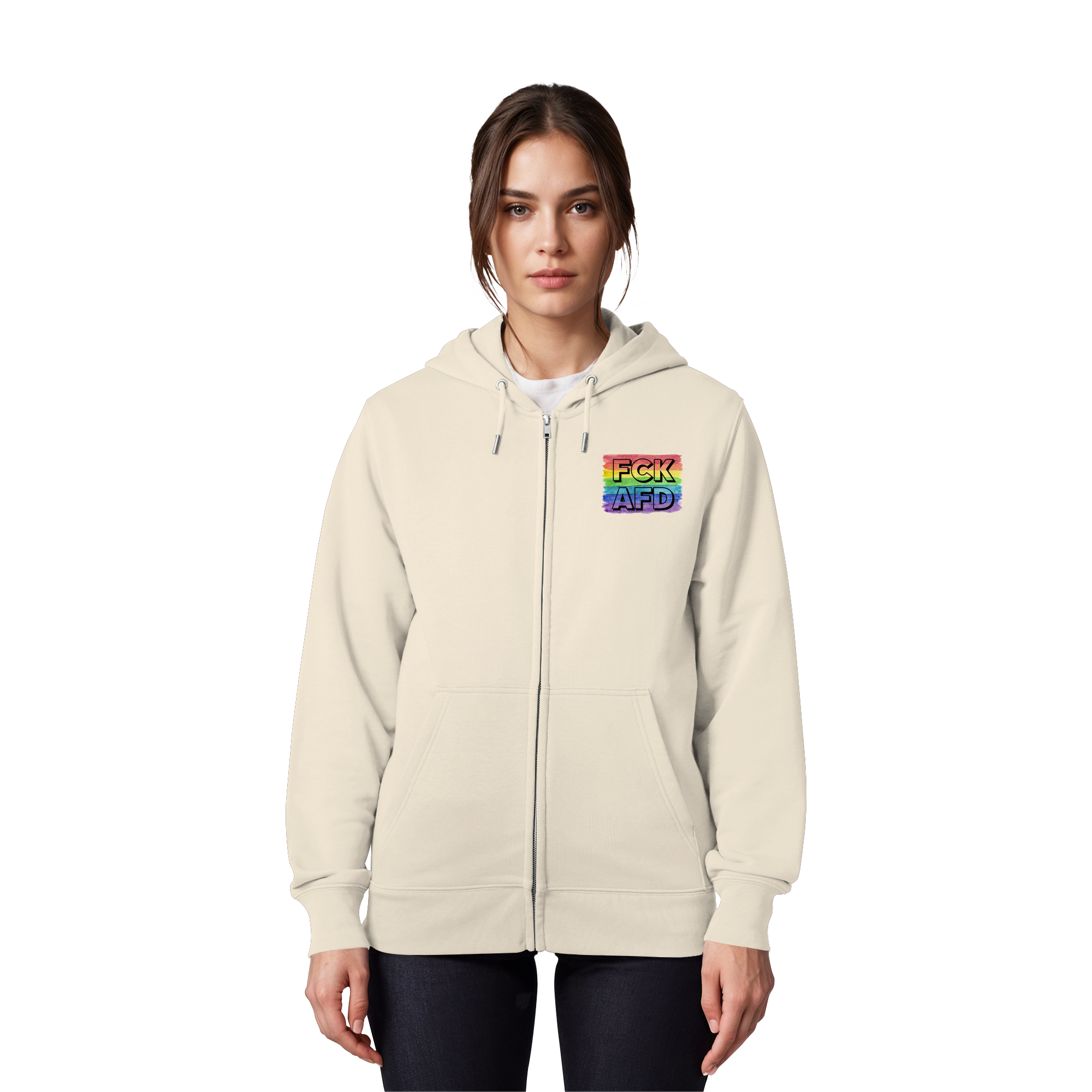 FCK AFD "Rainbow Resistance Edition" - Organic Zipper