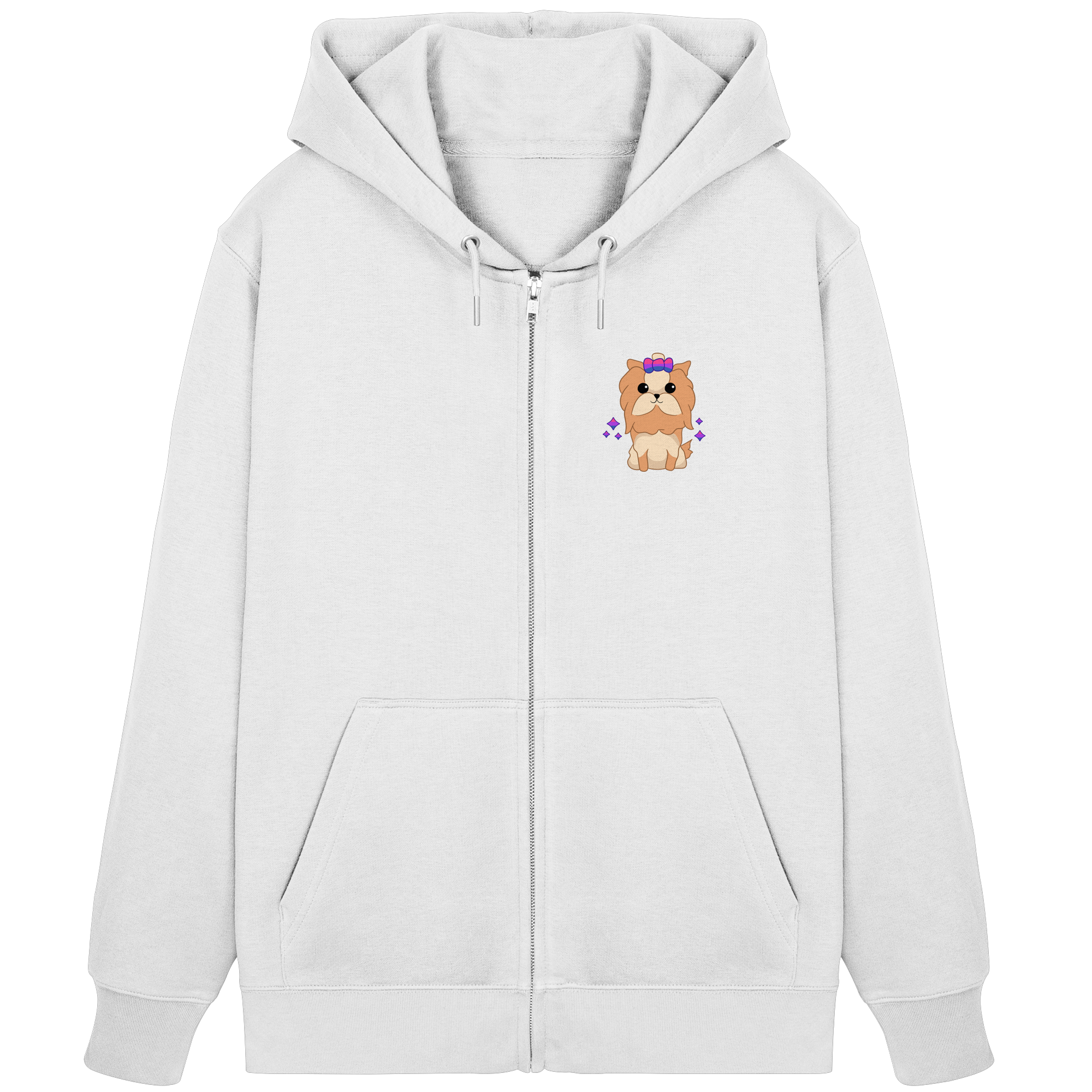 Cute Bisexual Dog - Organic Zipper