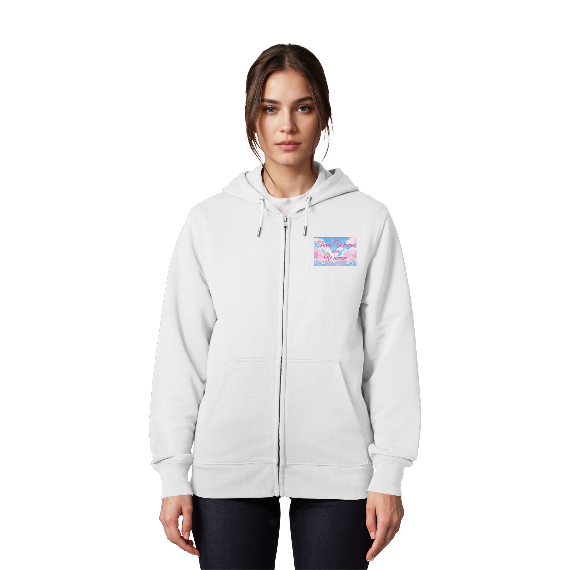 Trans Women are Women "Rosenhimmel Edition" - Organic Zipper