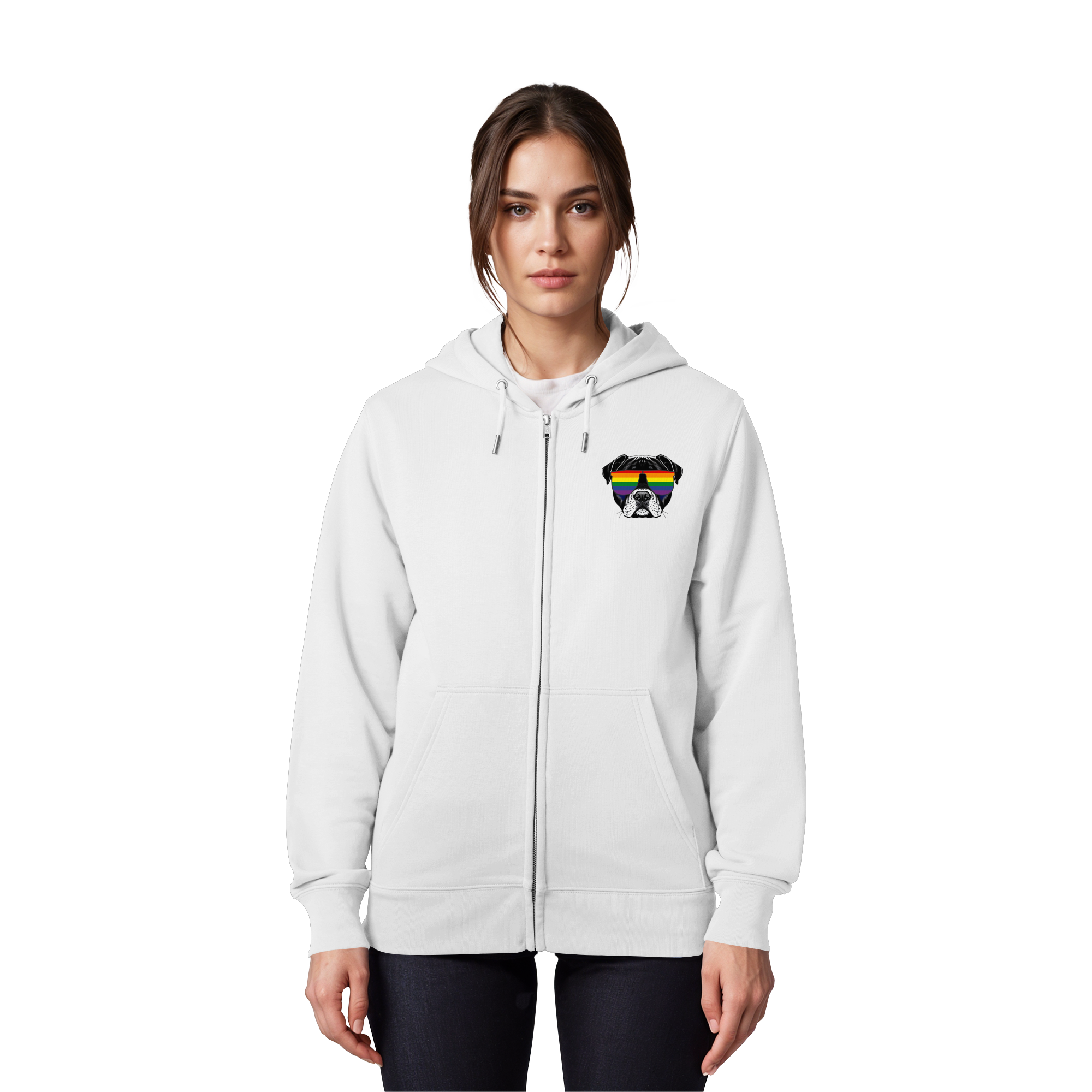 Regenbogen Doggo - Organic Zipper