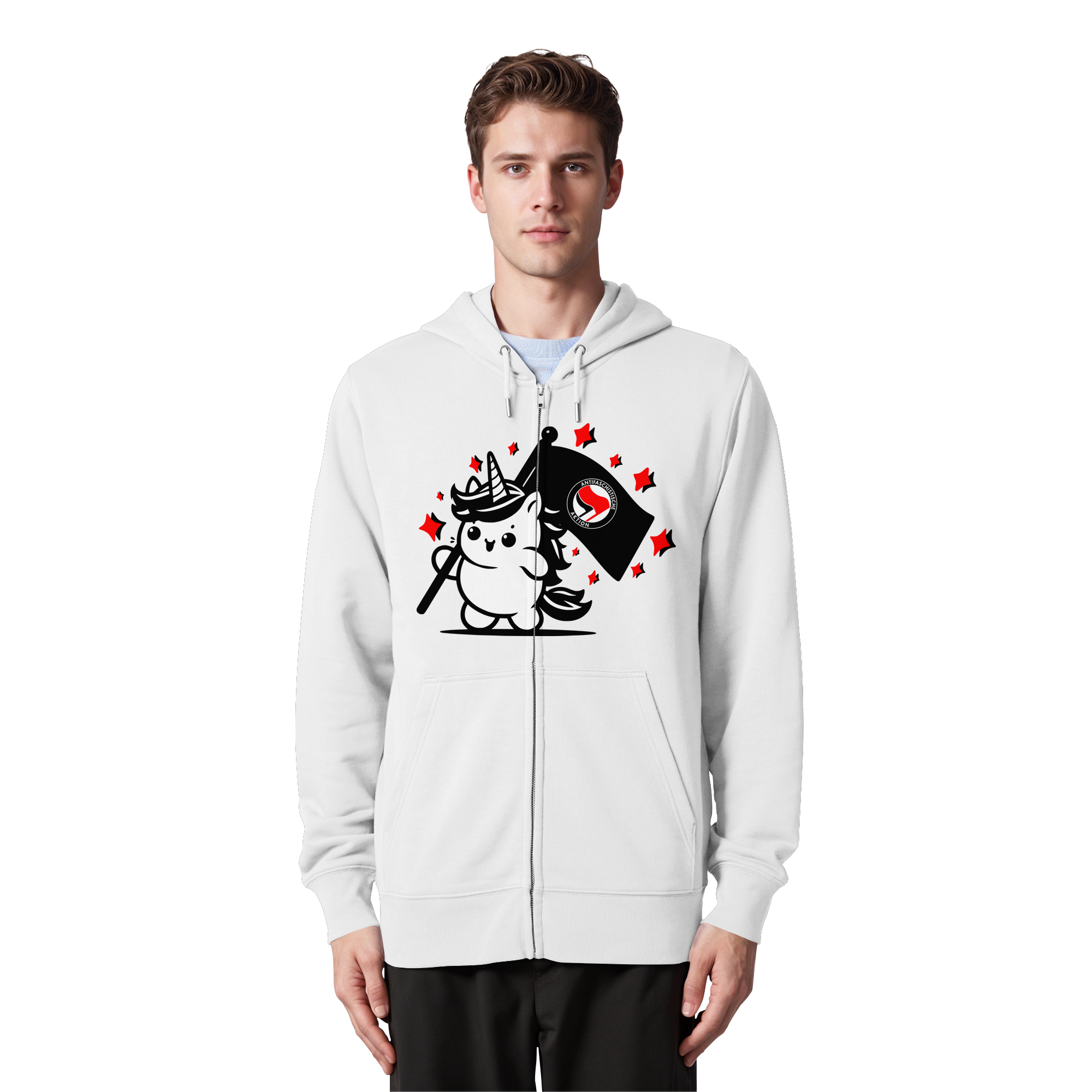 Einhorn Antifa - Organic Zipper