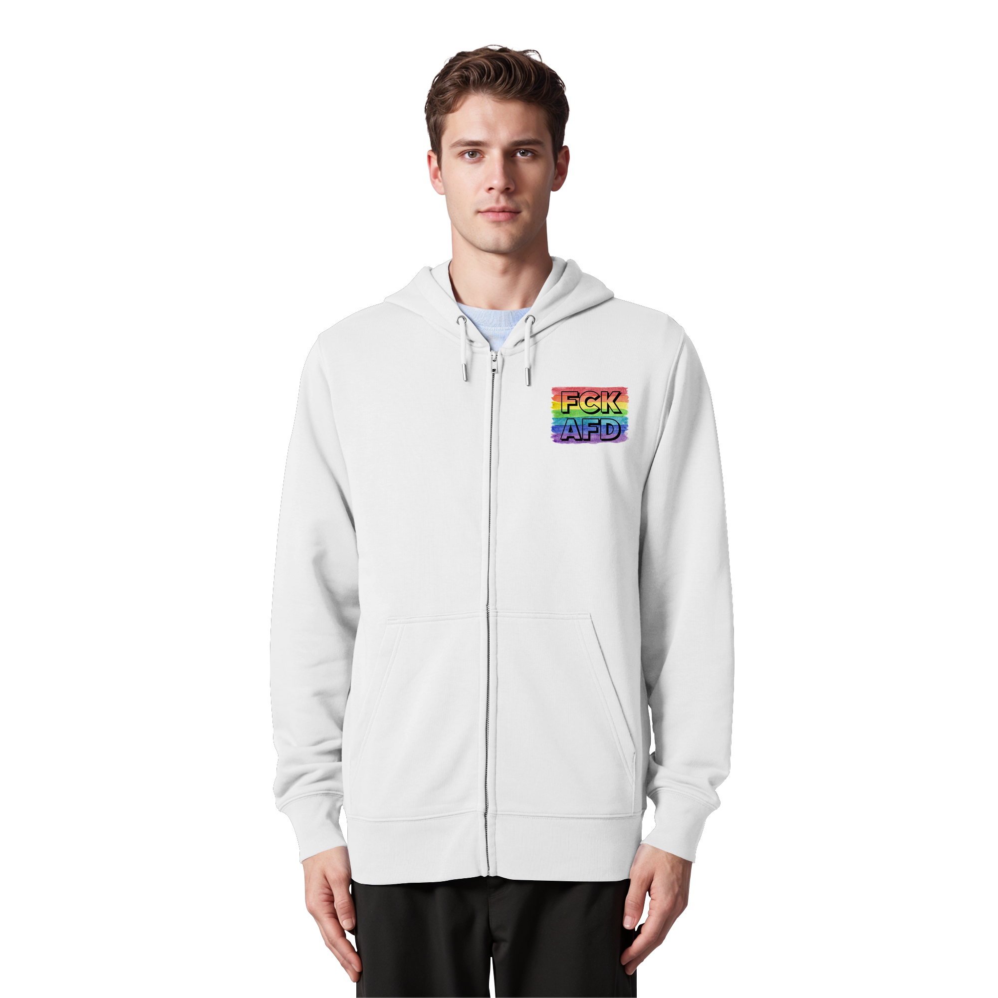FCK AFD "Rainbow Resistance Edition" - Organic Zipper