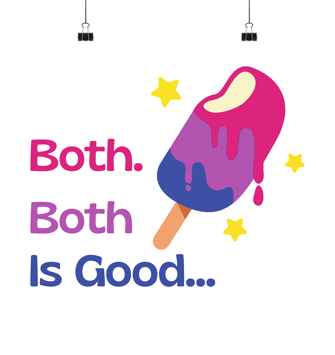 Bi Pride: Both is Good - Poster 40x40