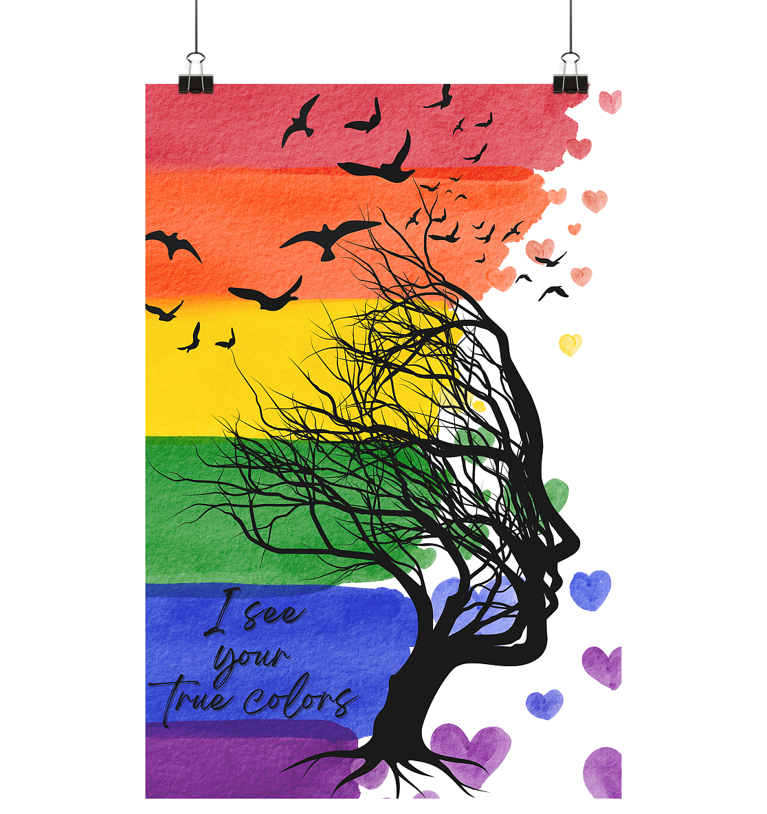 I see your True colors Backprint - Poster Din A4 (hoch)