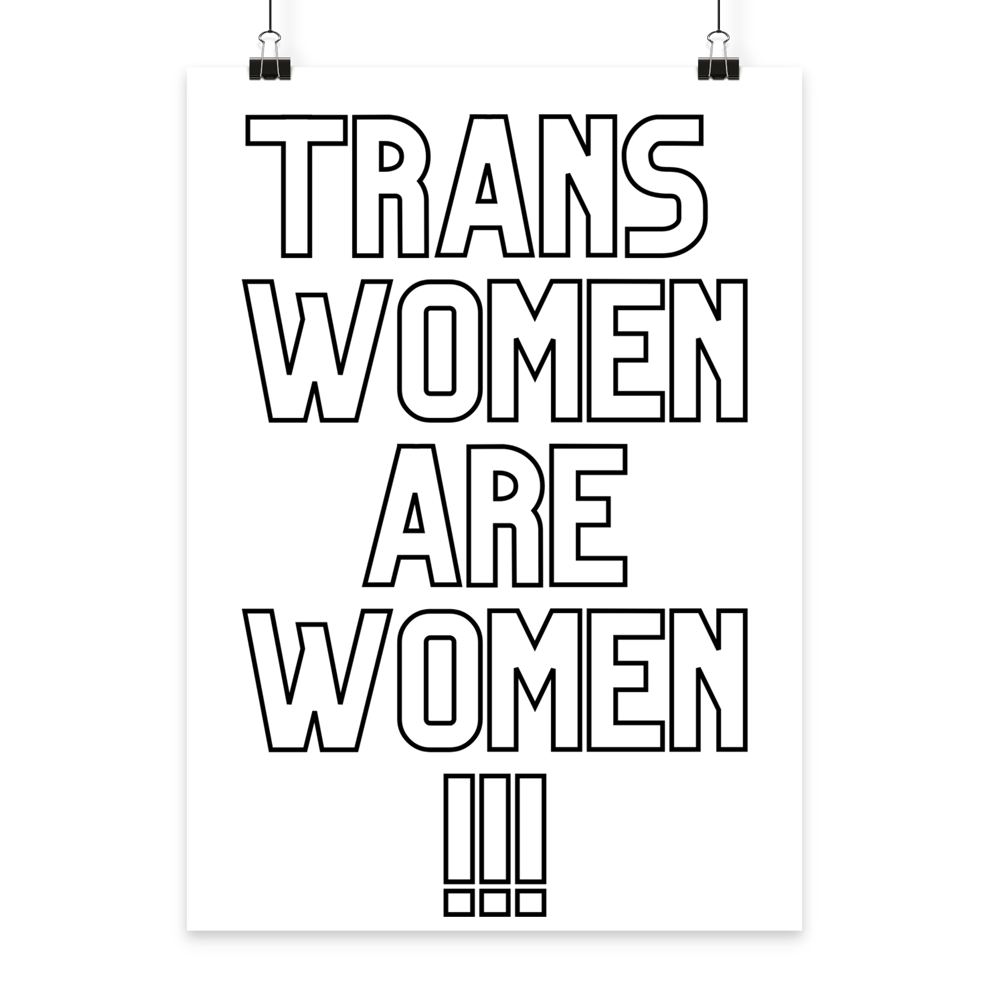 Trans Women are Women "Statement Edition" - Poster Din A4 (hoch)