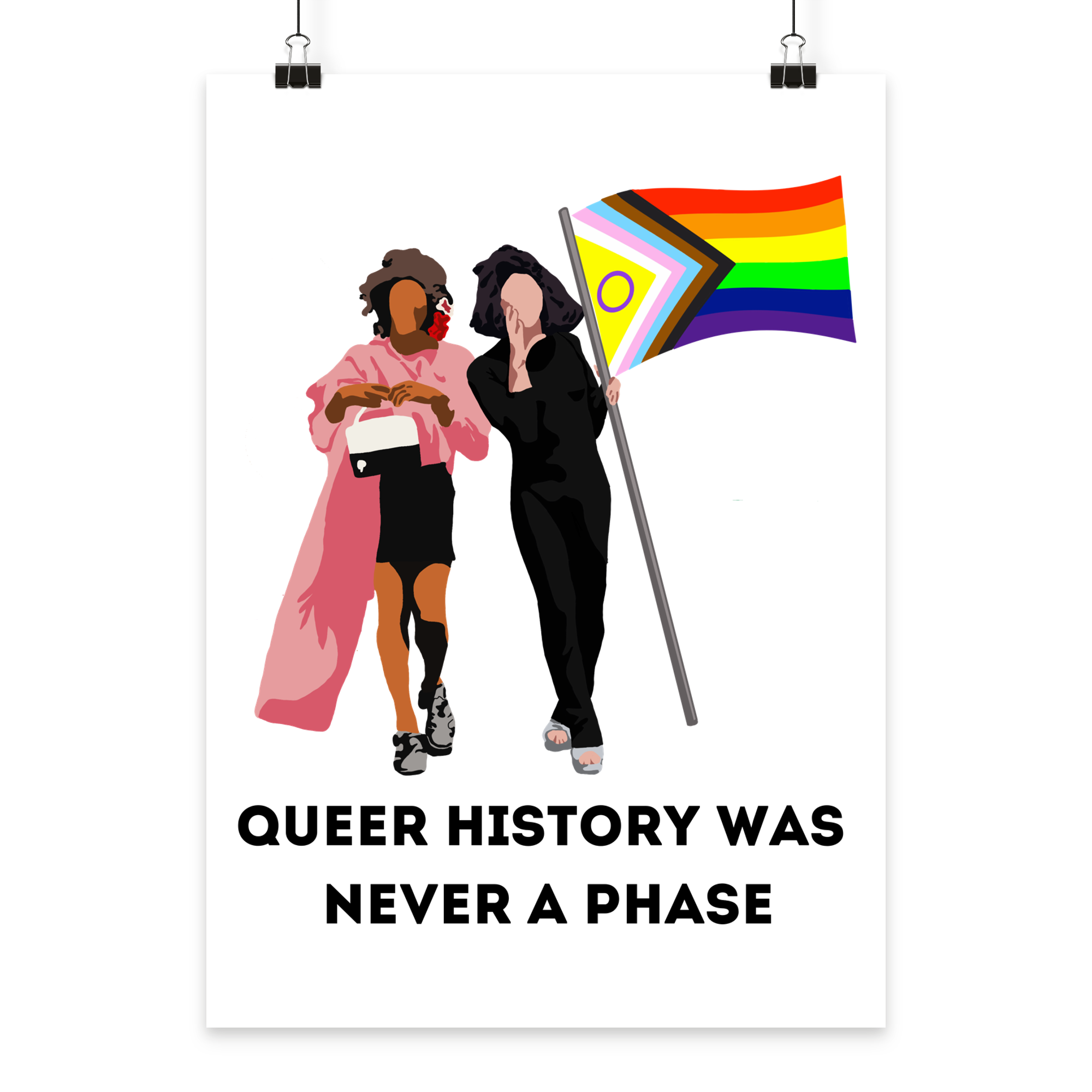 Queer History Was Never A Phase - Poster Din A4 (hoch)