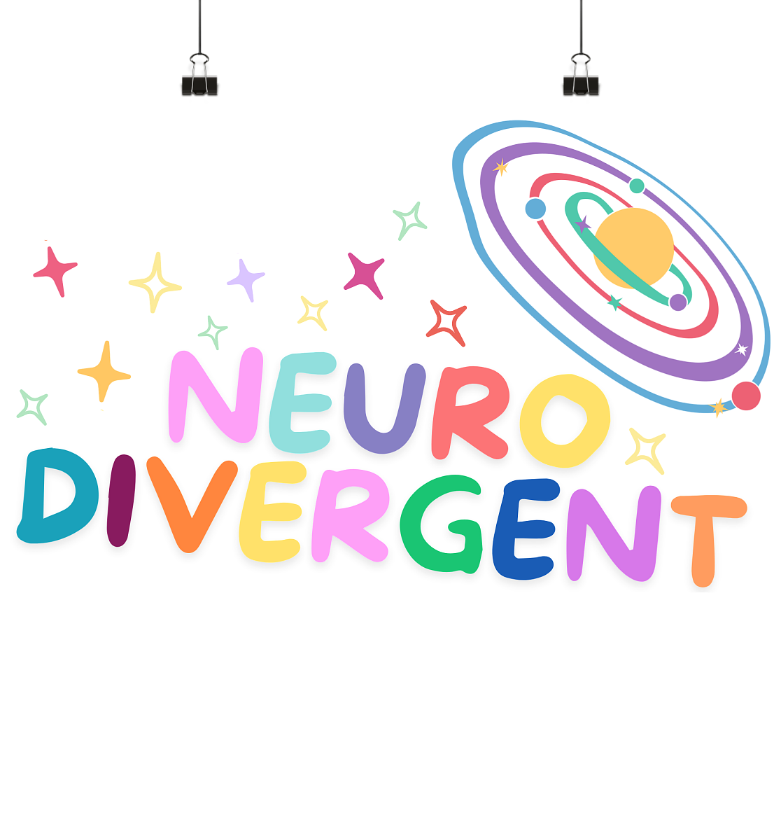 Neurodivergent "Planet Edition" - Poster Din A4 (quer)