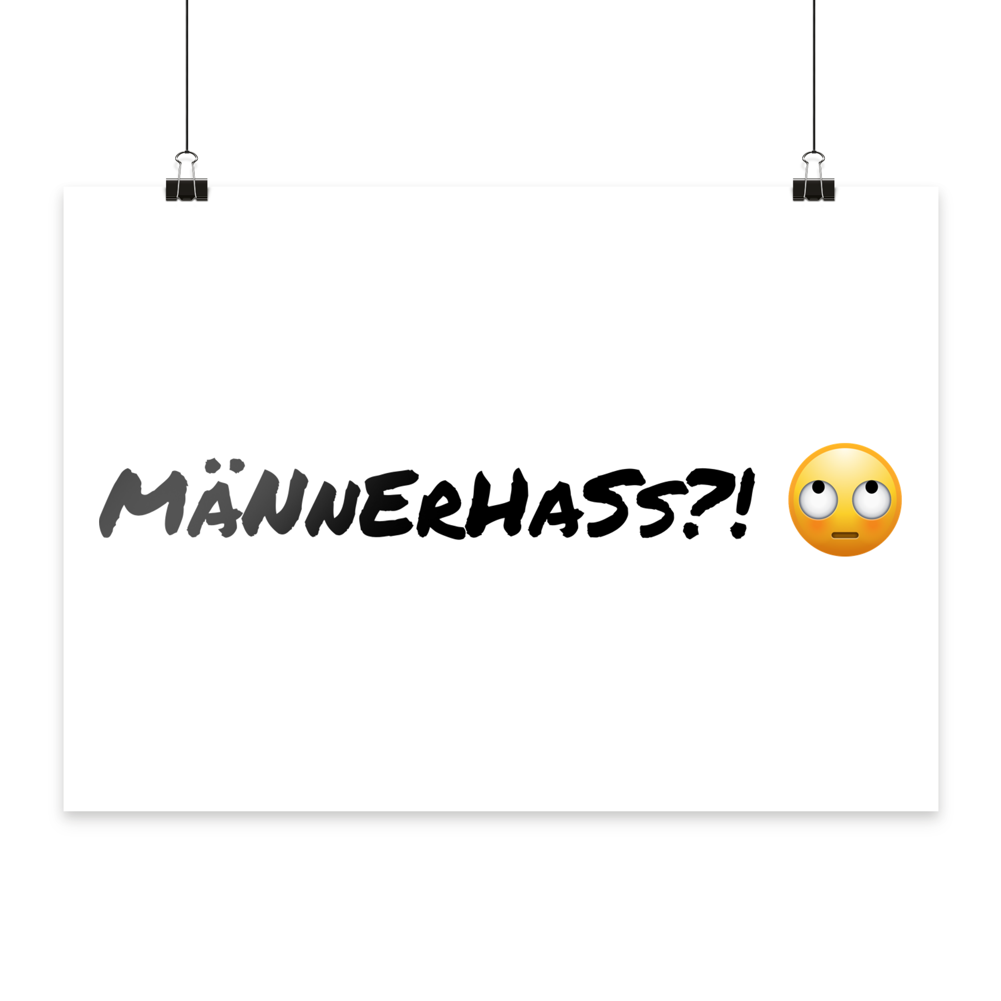 MäNnErHaSs!? ???? - Poster Din A4 (quer)