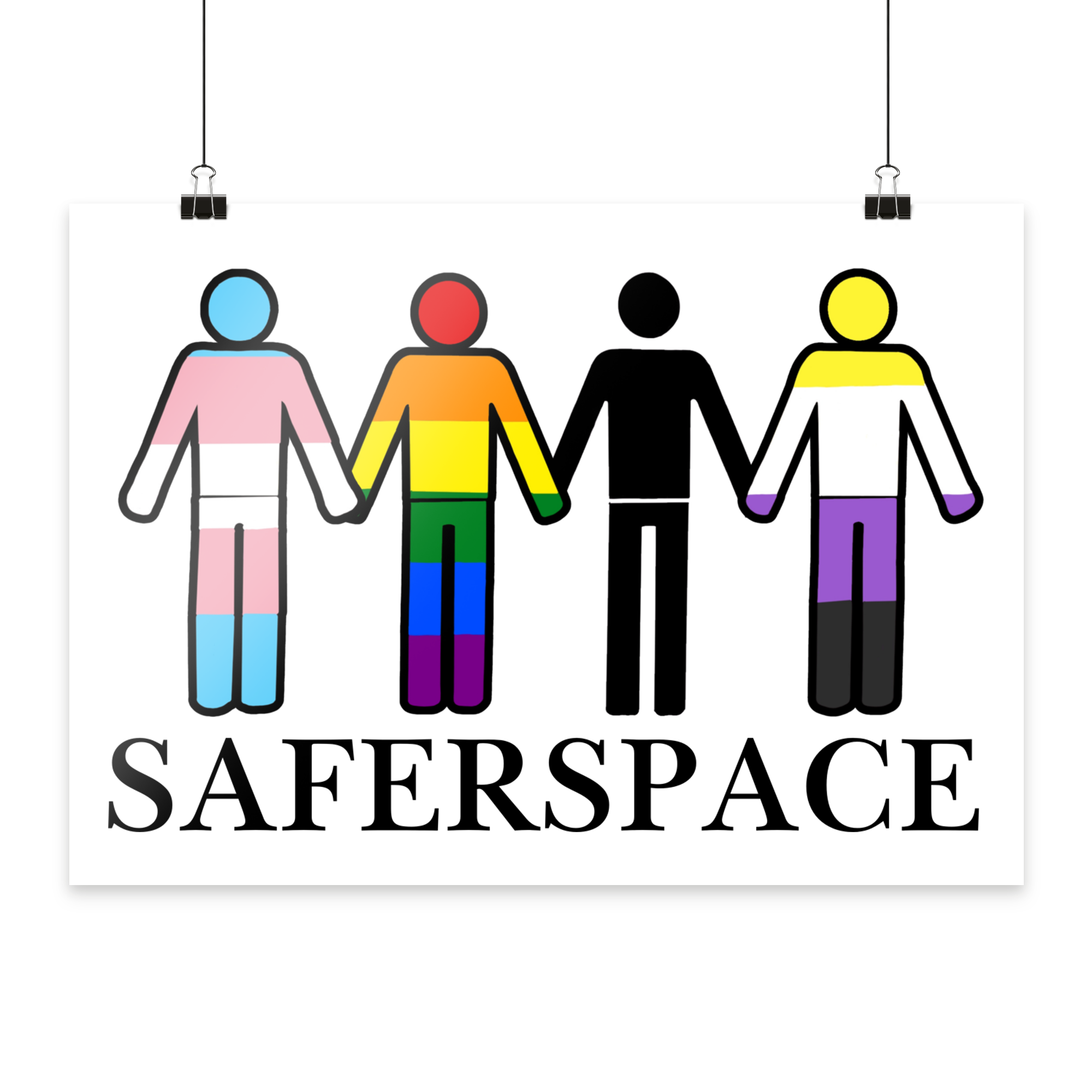 SAFERSPACE - Poster Din A4 (quer)